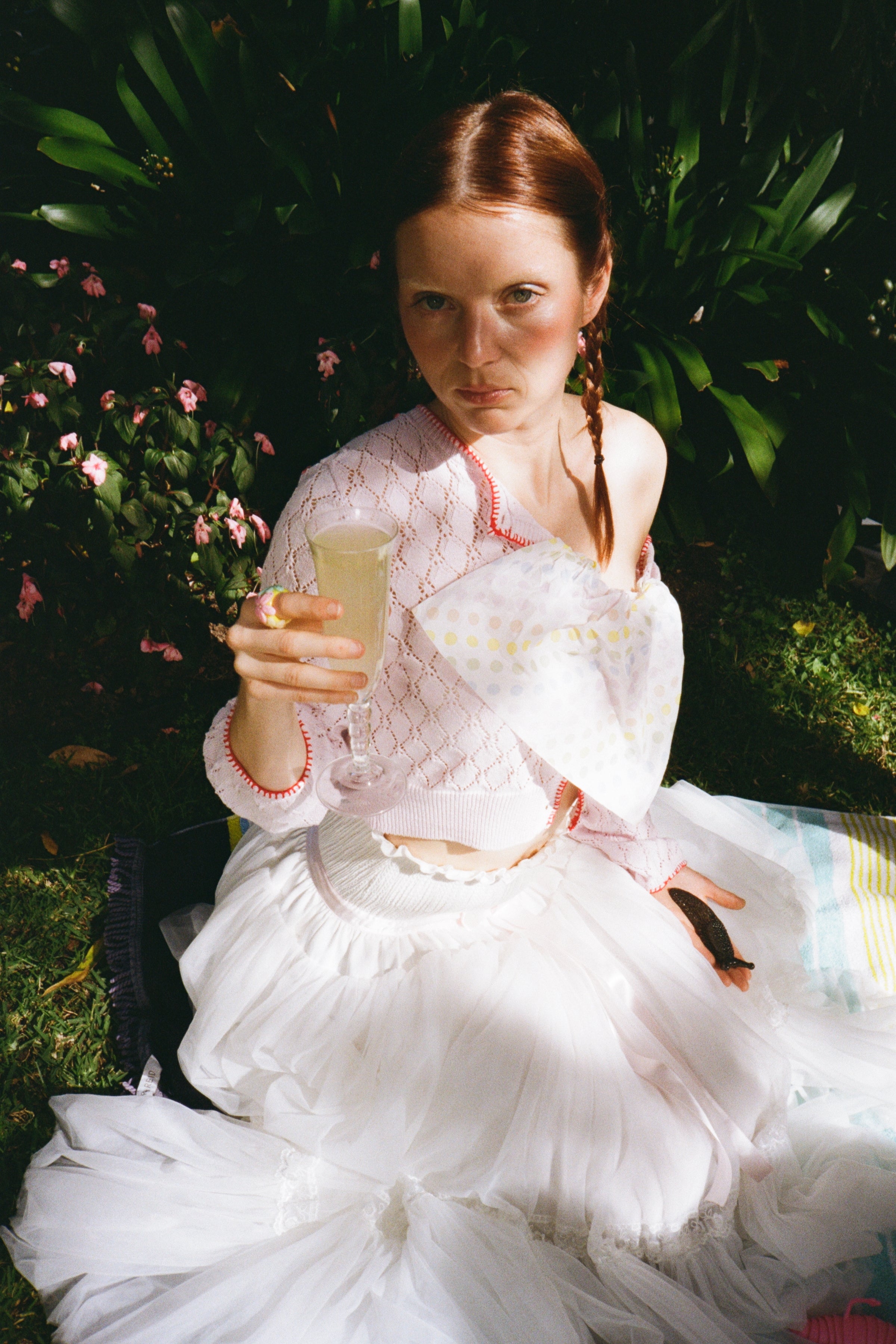 Pink Cropped Cardigan