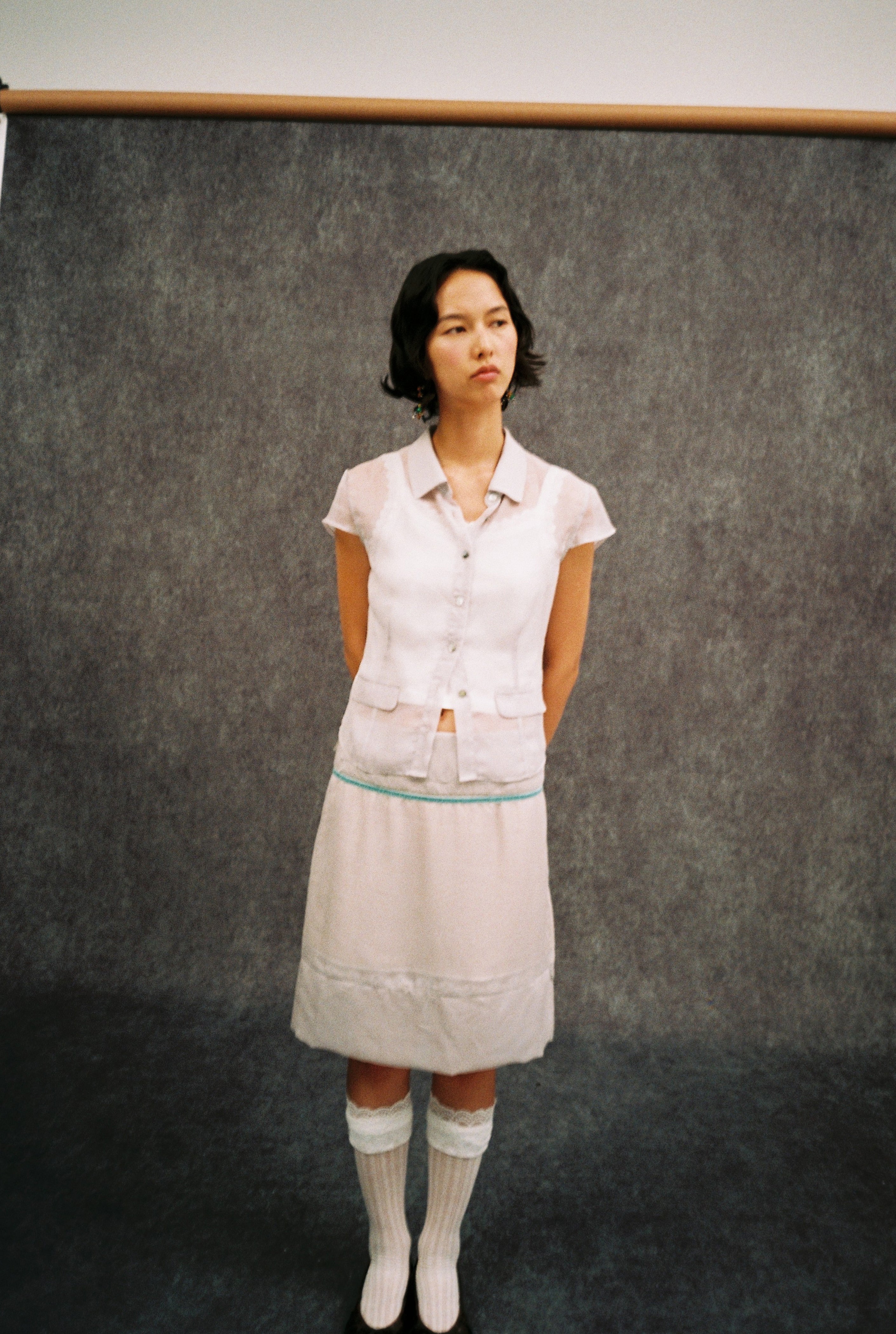Short Sleeve Shirt-Grey