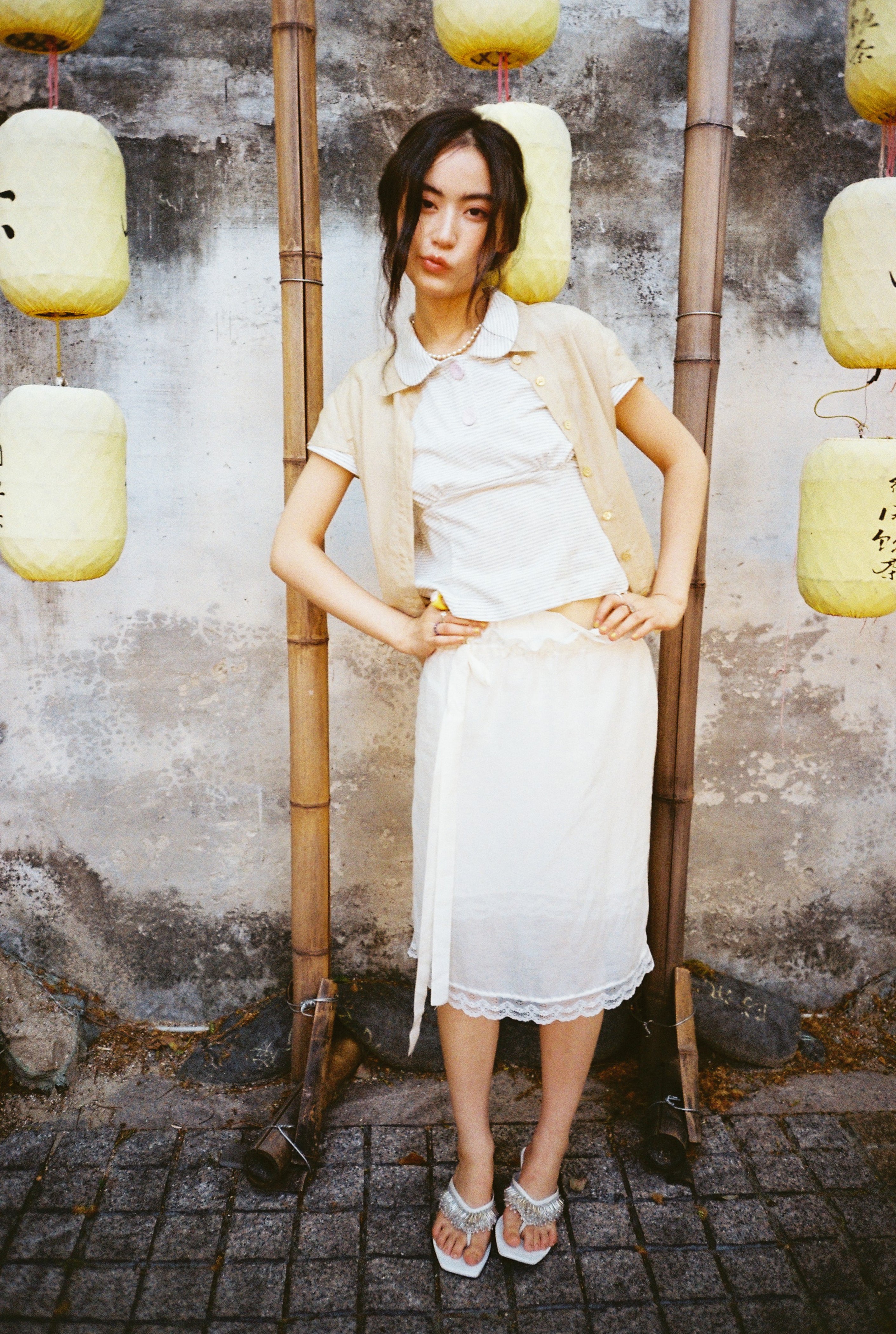 Short Sleeve Shirt-Beige