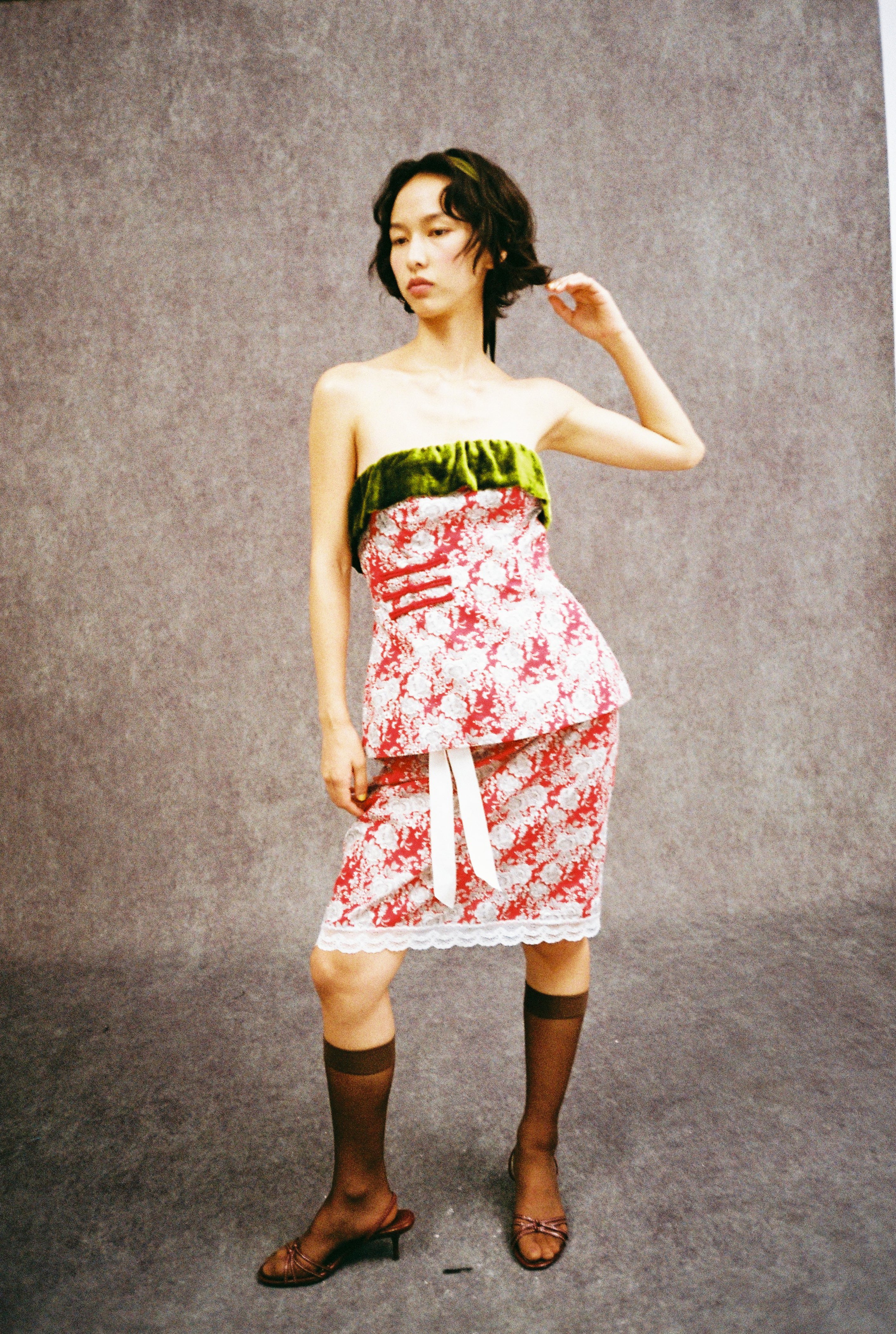 Lace Drawstring Skirt