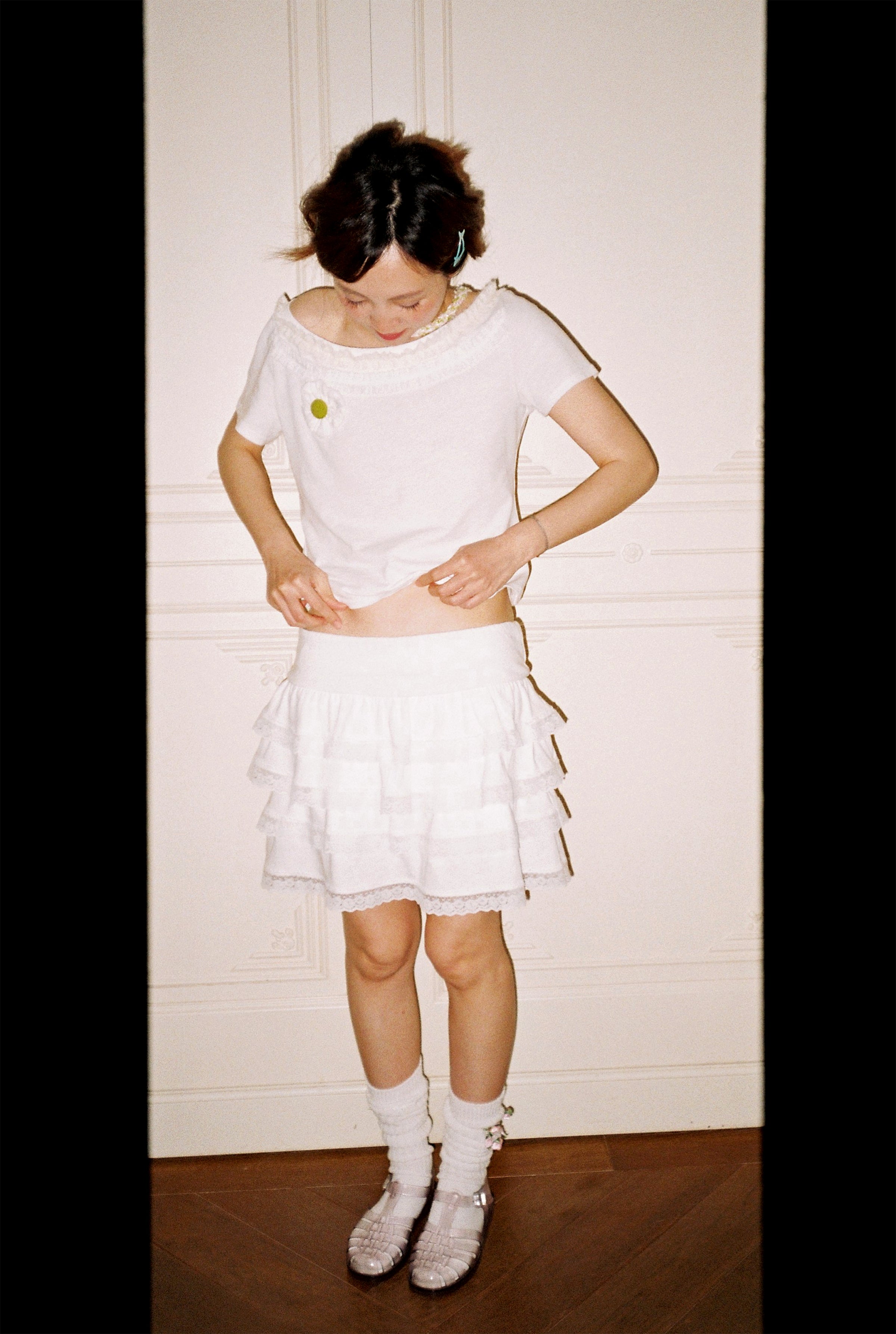 Ruffle Lace Skirt
