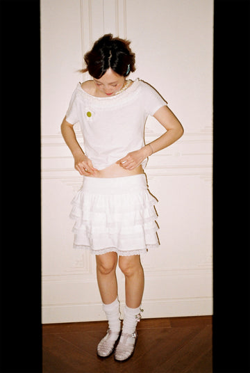 Ruffle Lace Skirt