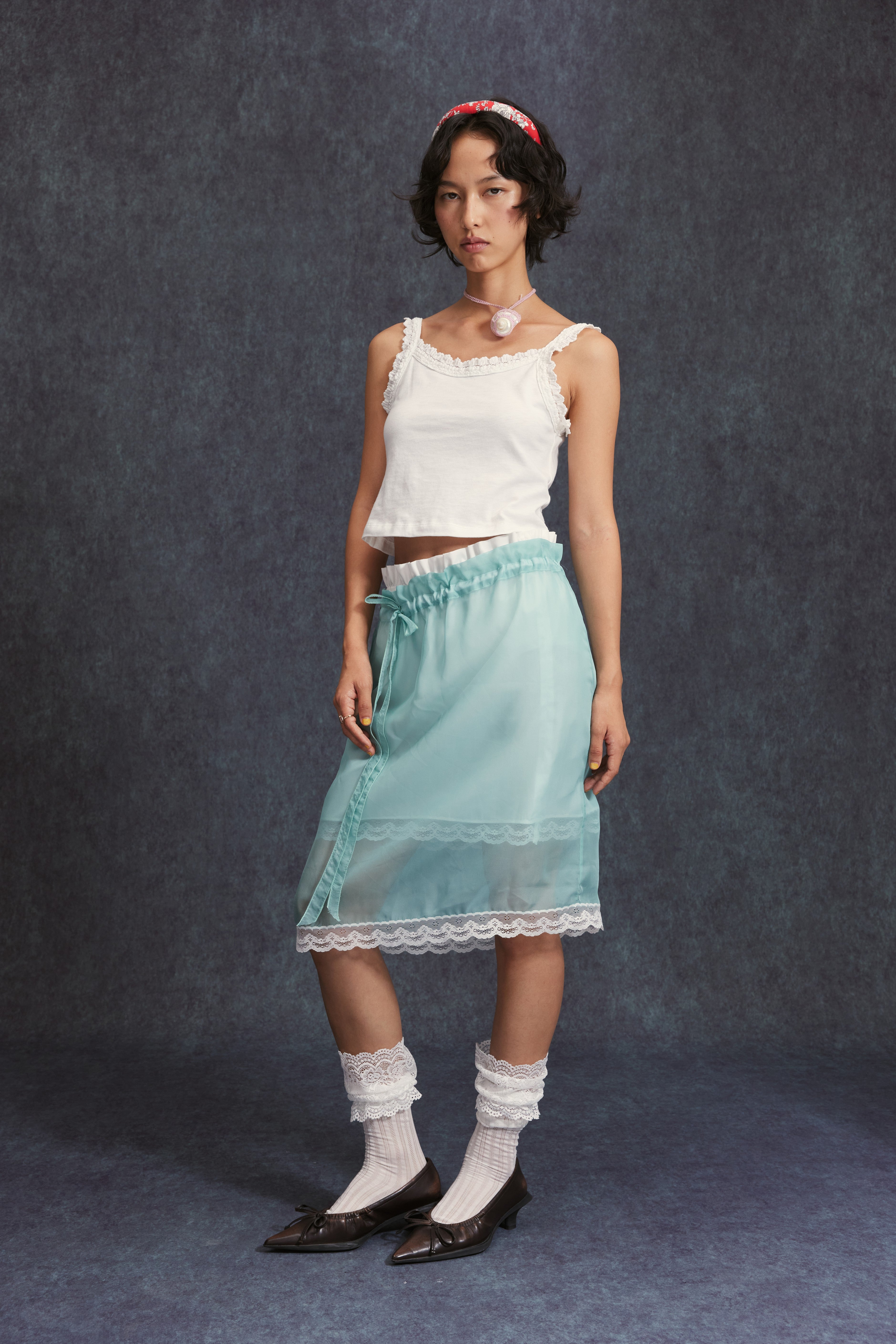 Double-Layered Skirt-Green