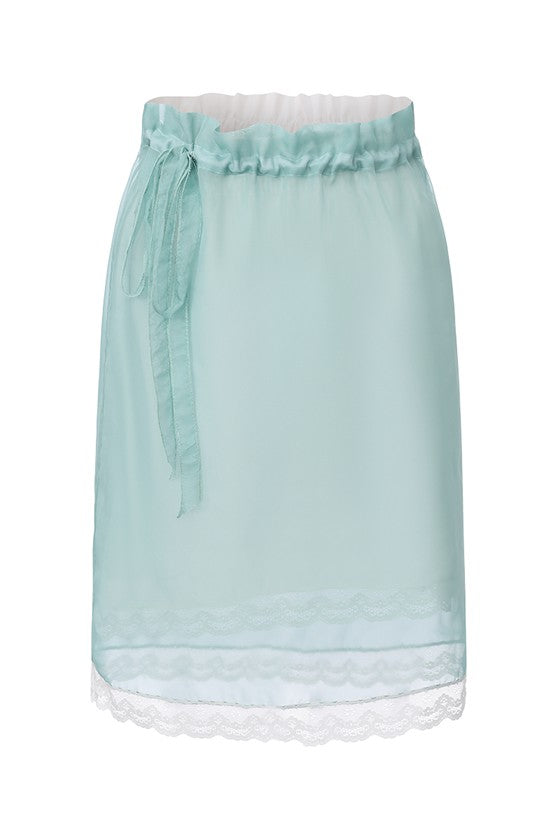 Double-Layered Skirt-Green