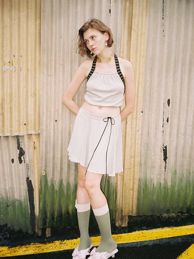 Wrap Skirt - Light Grey