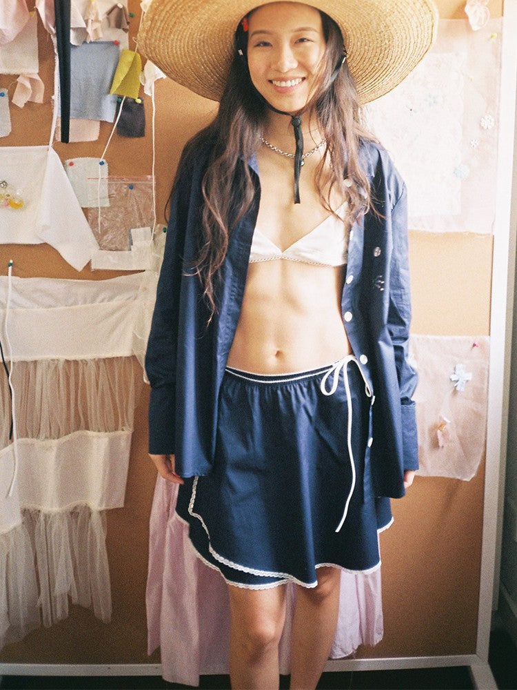 Wrap Skirt - Navy