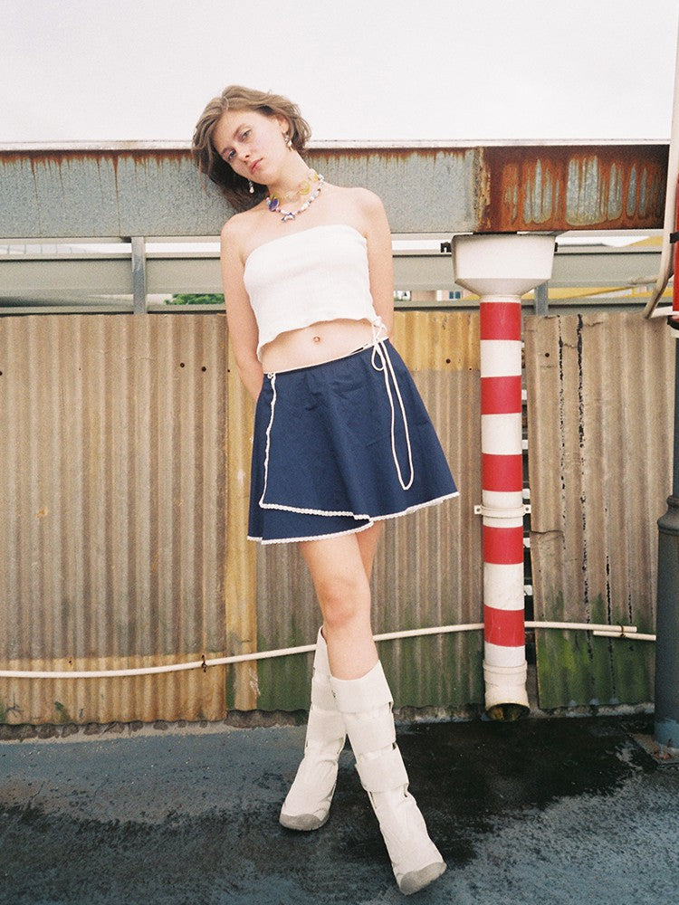 Wrap Skirt - Navy