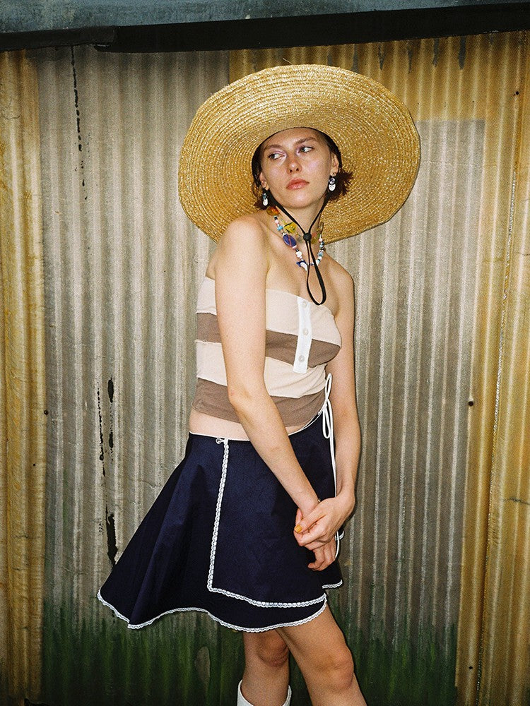 Wrap Skirt - Navy