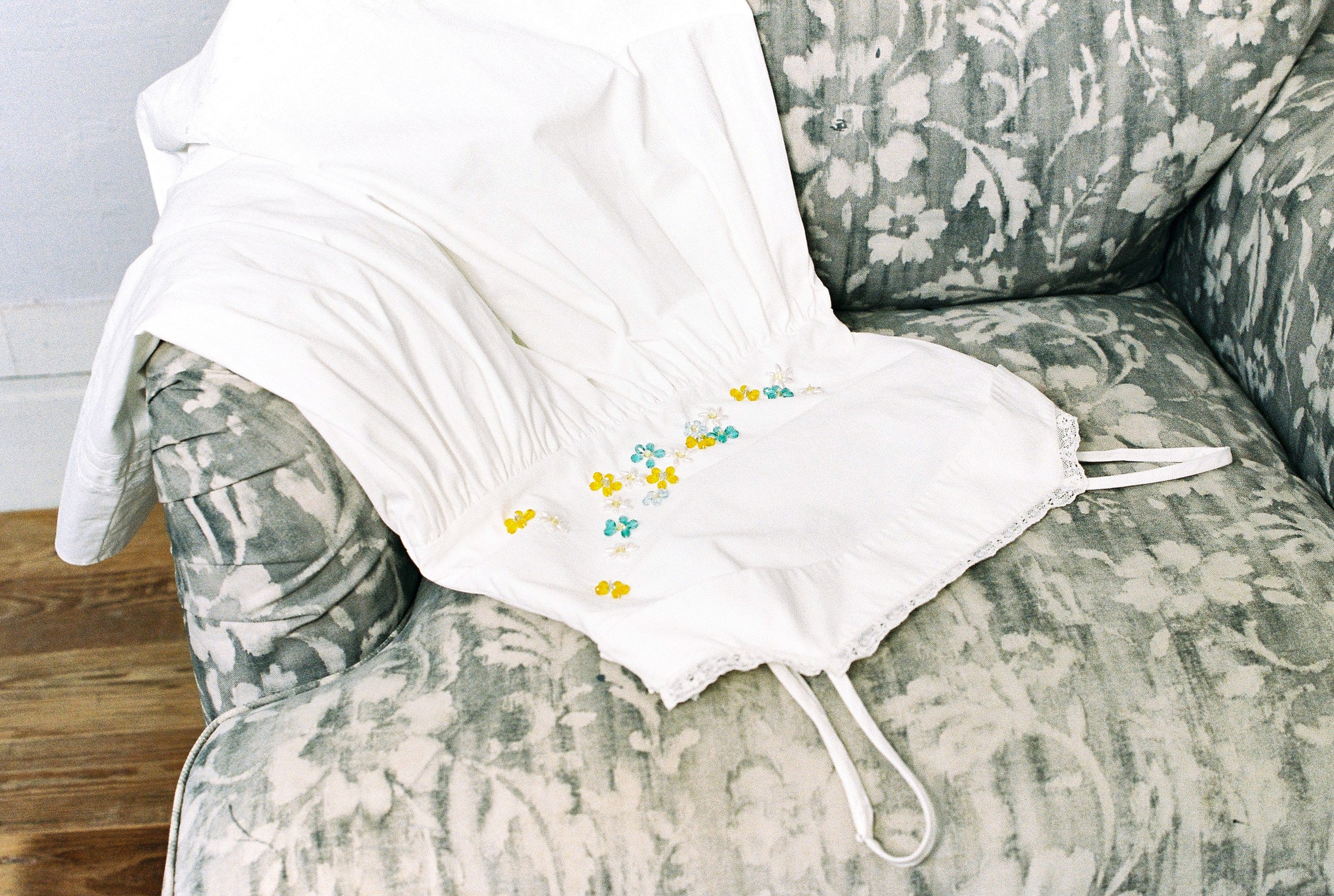 Embellished Camisole Dress-White