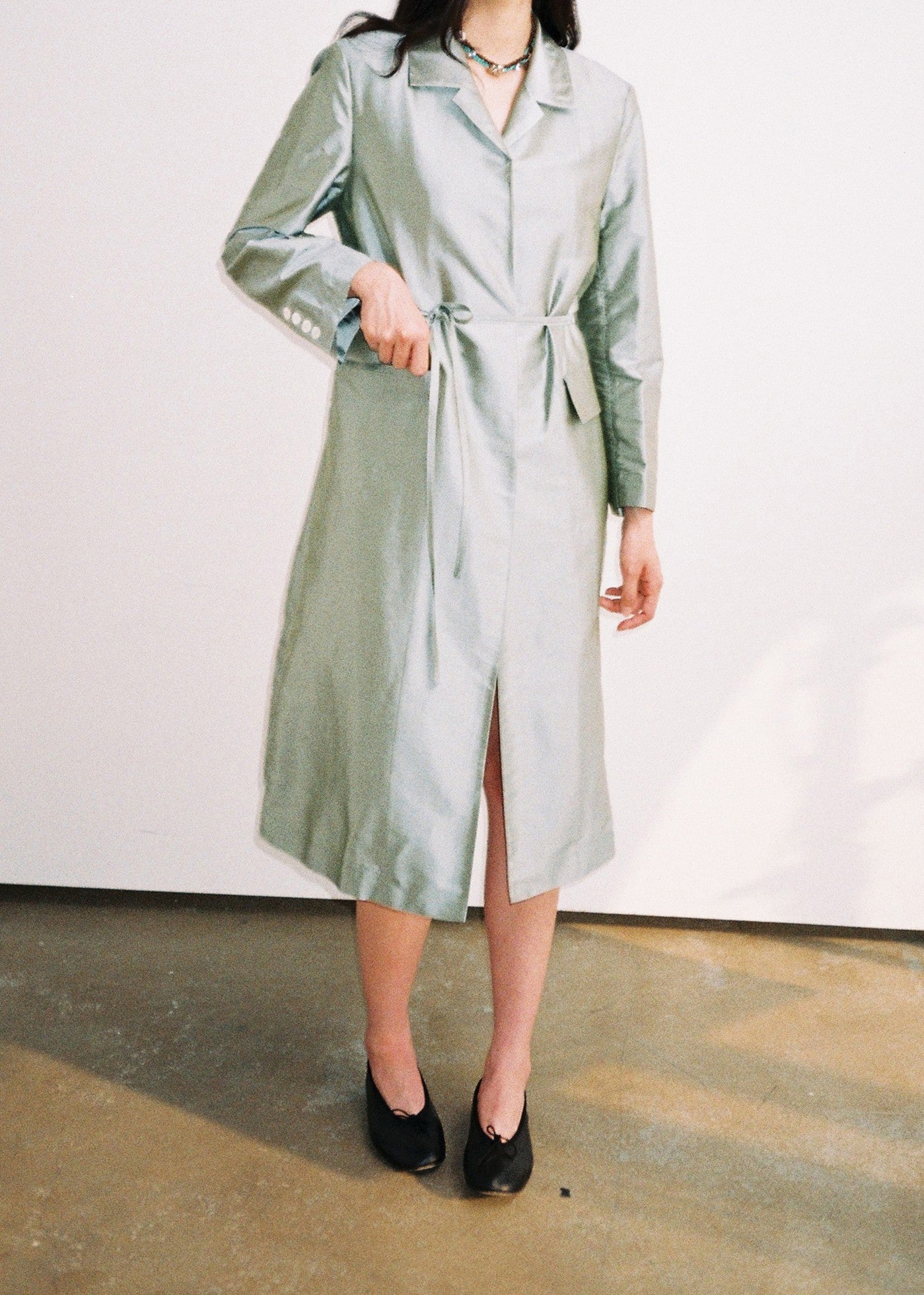 Long Coat-Turquoise