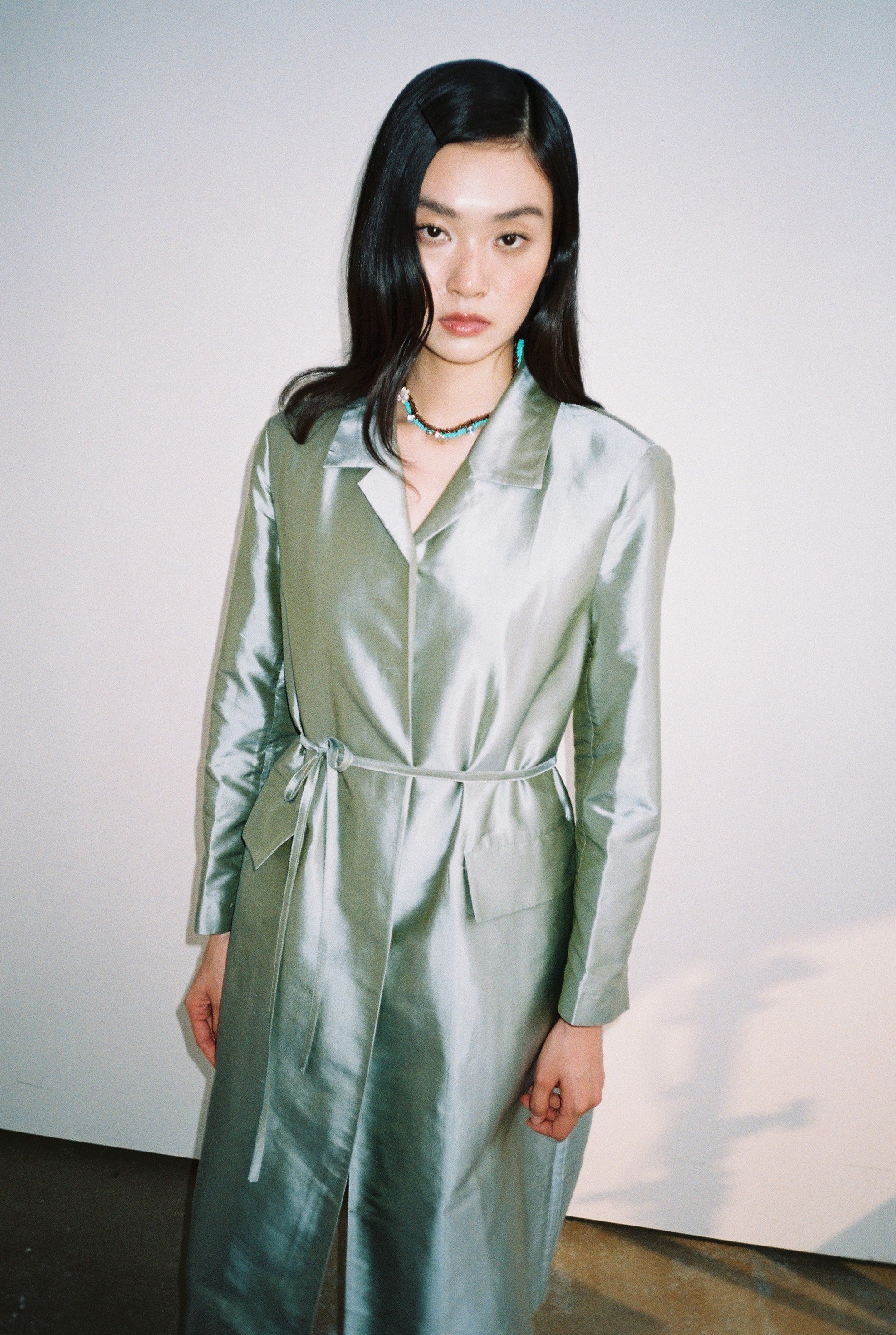 Long Coat-Turquoise