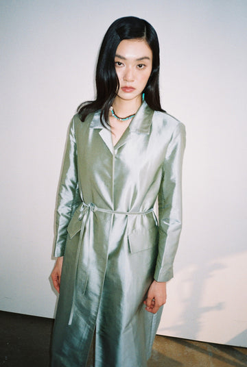 Long Coat-Turquoise