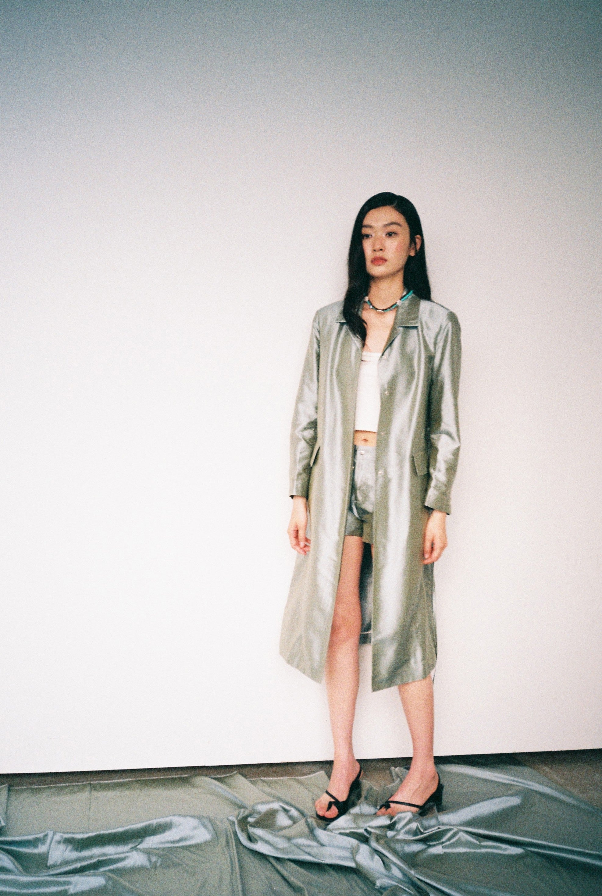 Long Coat-Turquoise