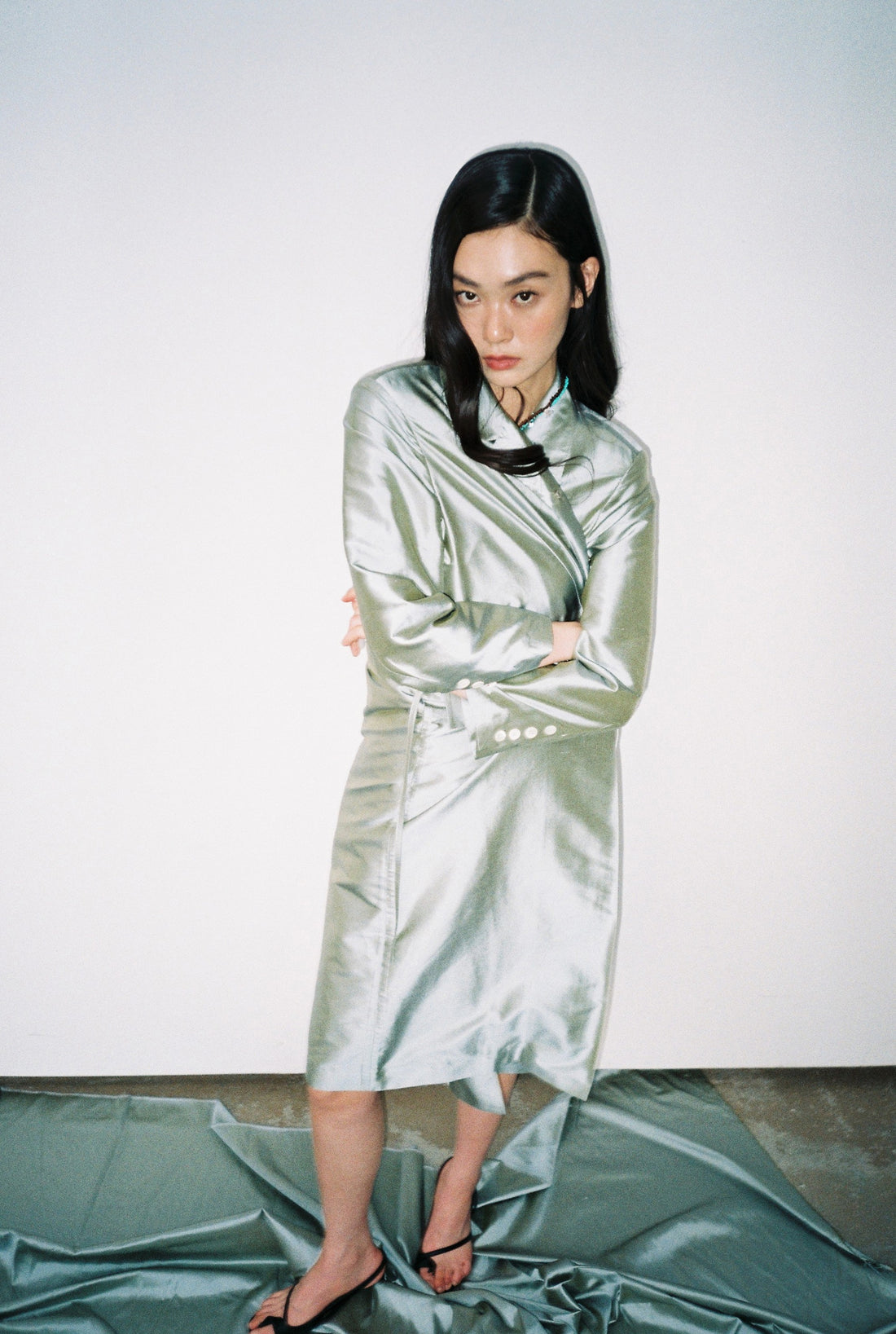 Long Coat-Turquoise