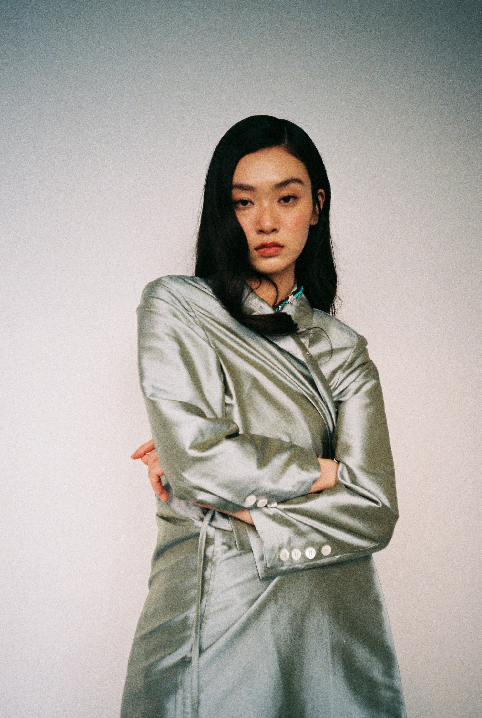 Long Coat-Turquoise