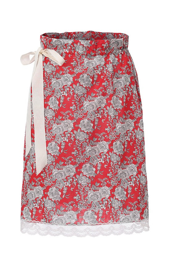 Lace Drawstring Skirt