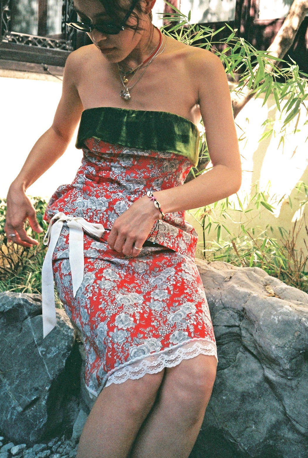 Lace Drawstring Skirt