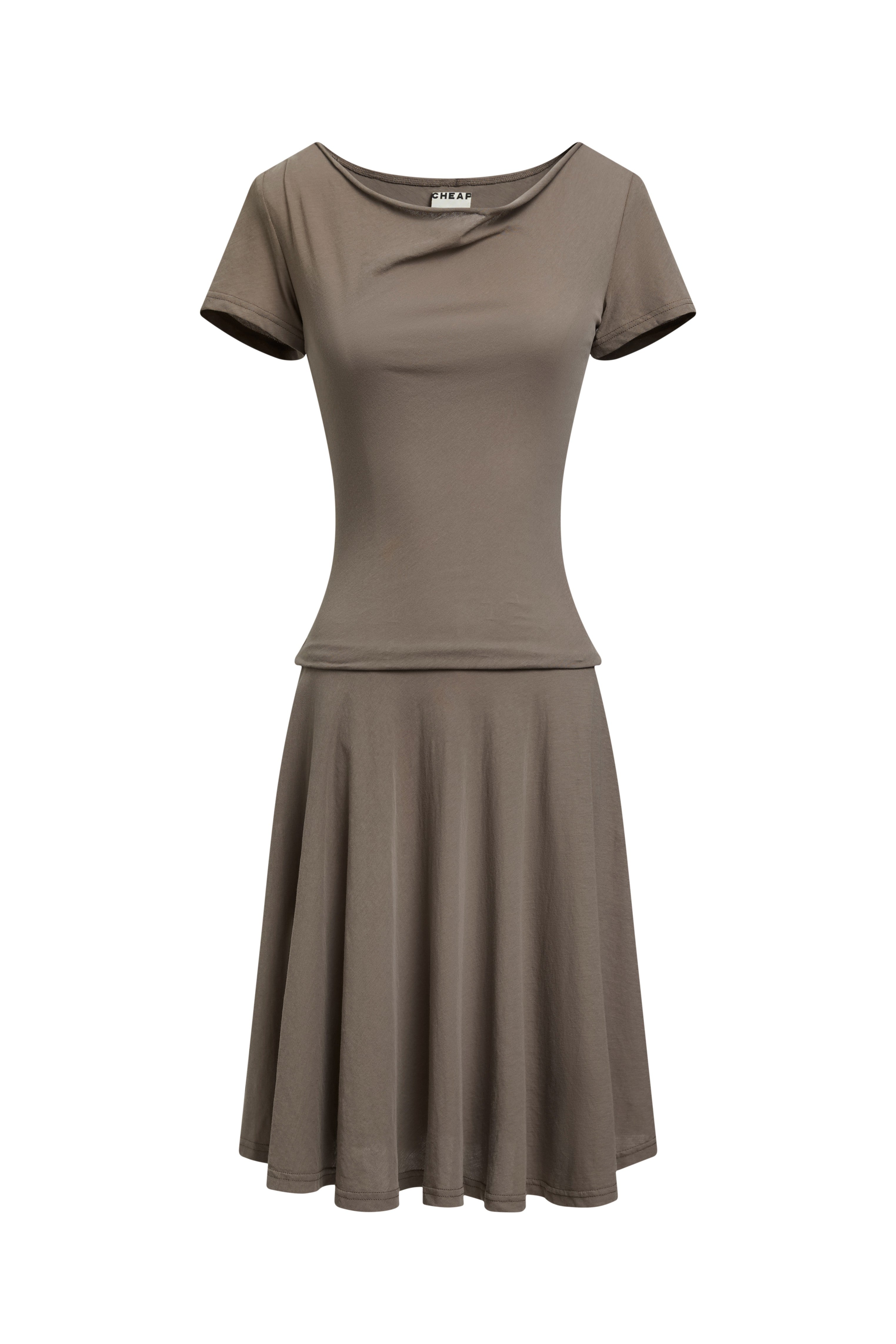 Off-Sholder Hood Dress