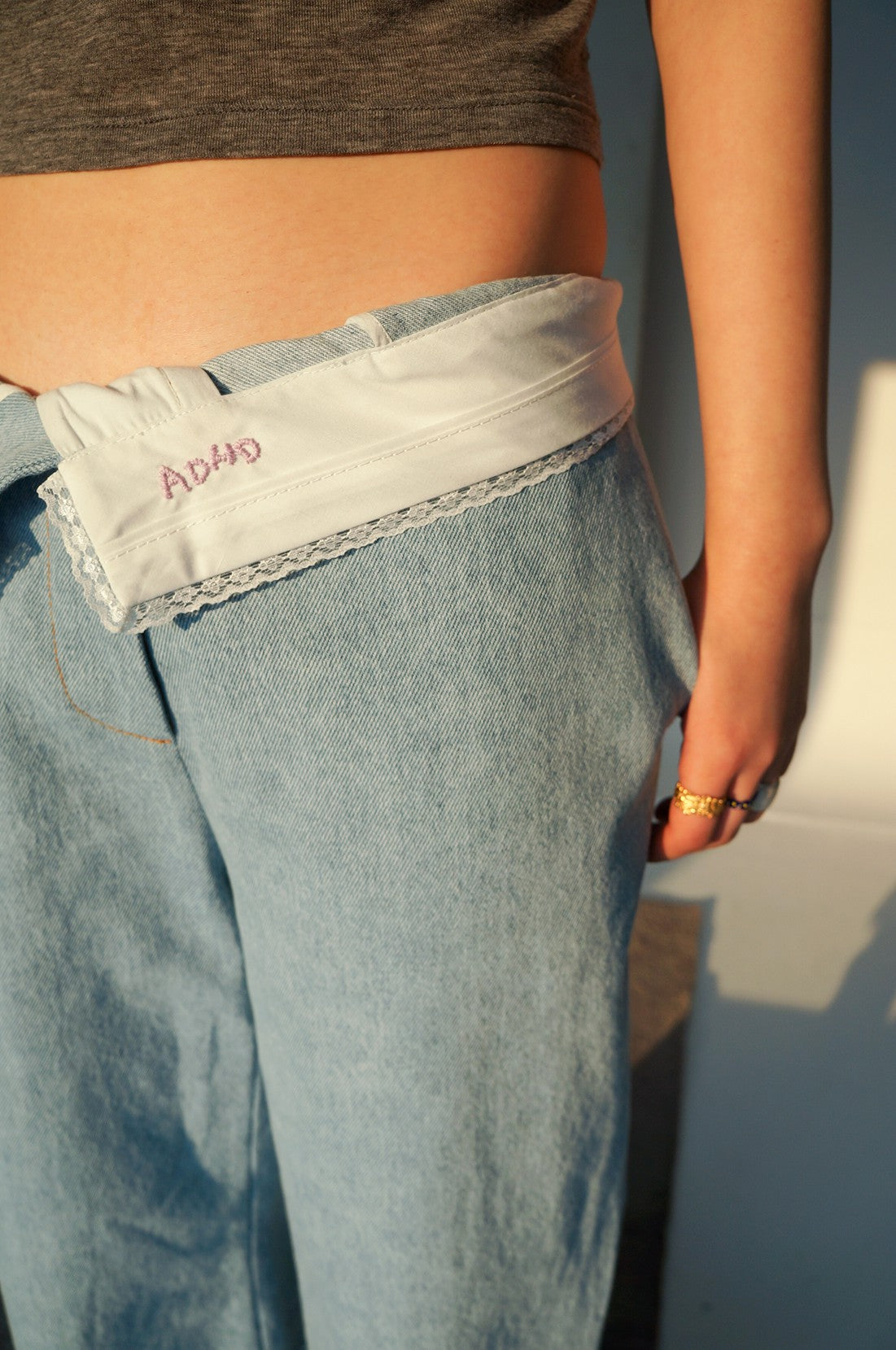 ADHD Denim Jeans-Light Blue