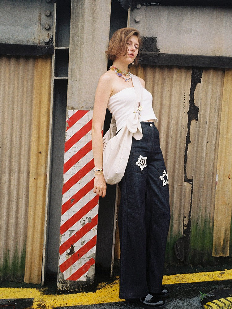 Star Fish Denim Jeans - Blue