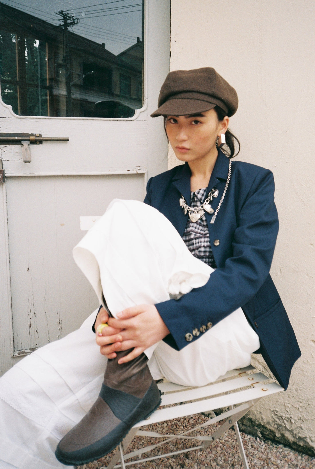 Tailored Blazer-Navy