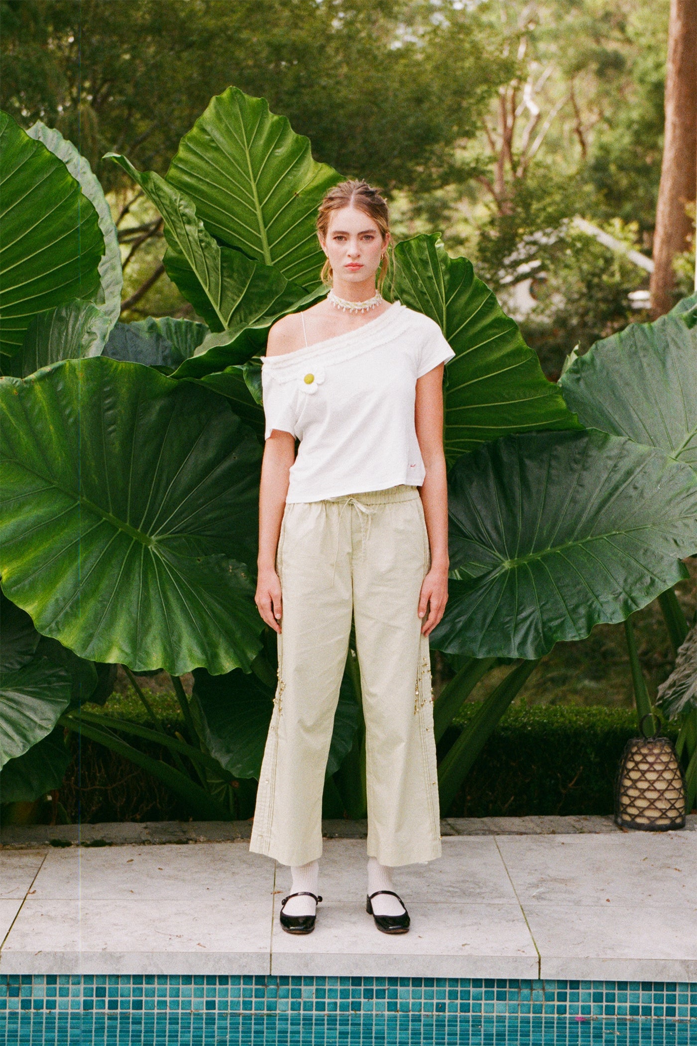 Flower Ruffle T-shirt
