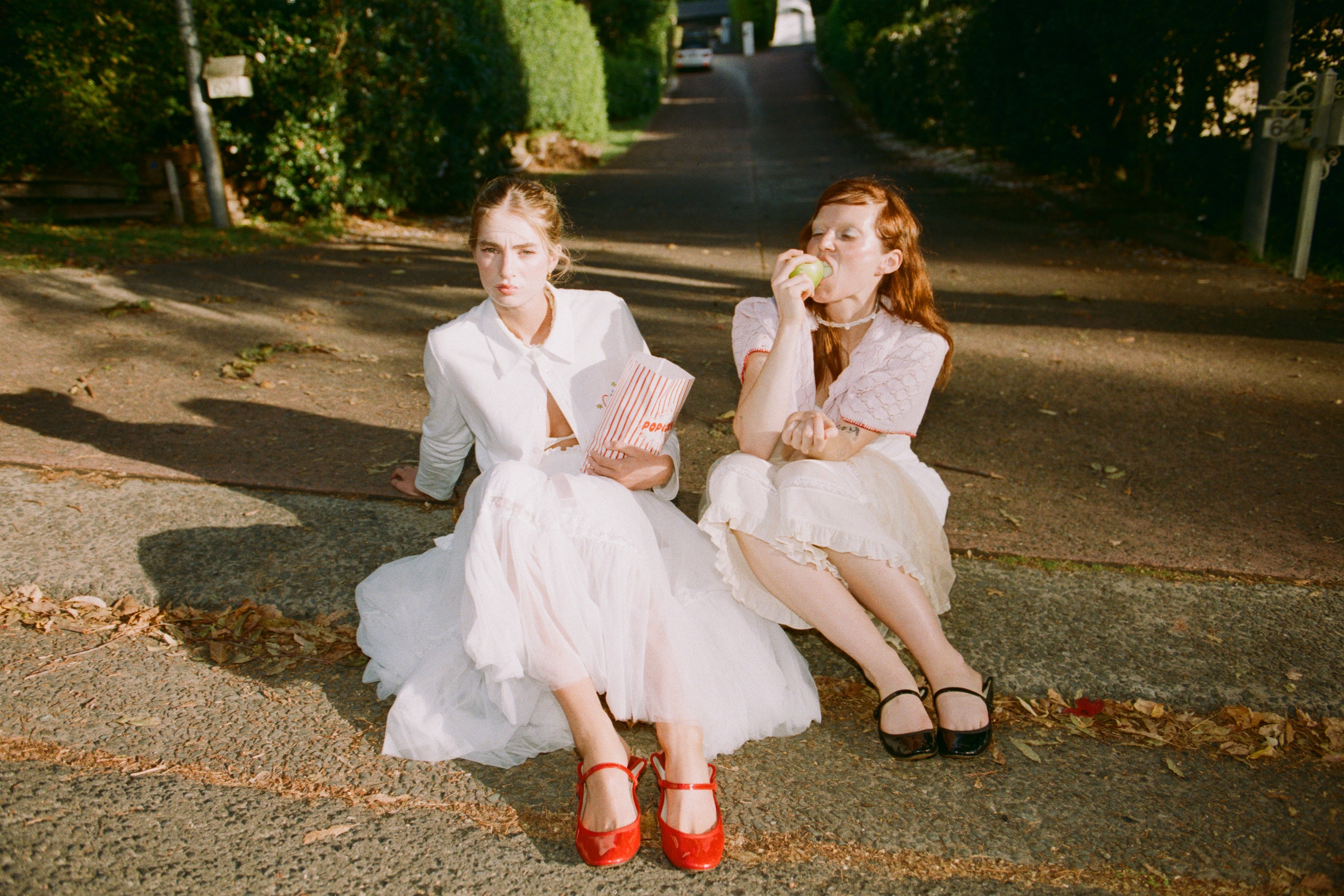 White Ribbon Tulle Skirt