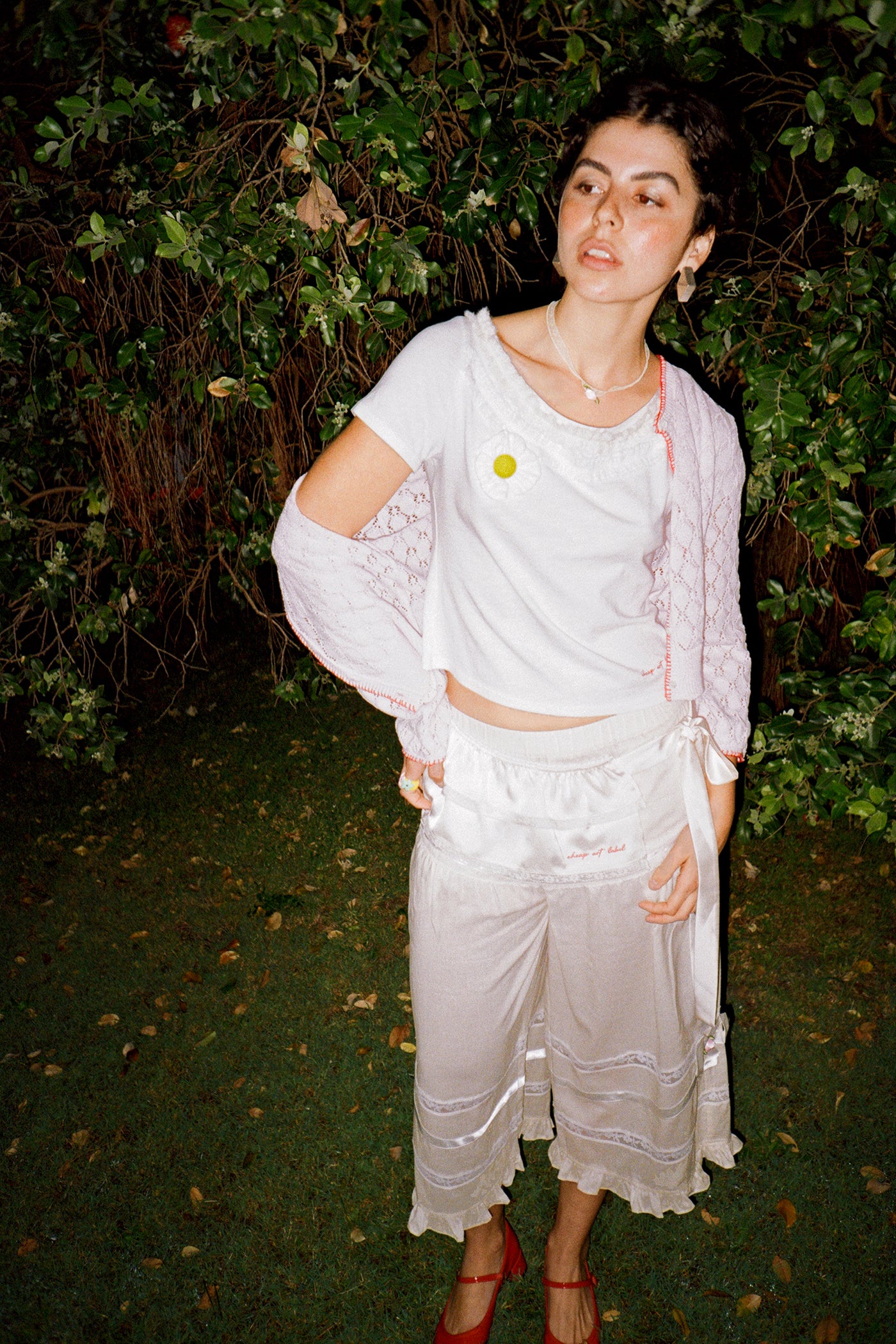 Flower Ruffle T-shirt