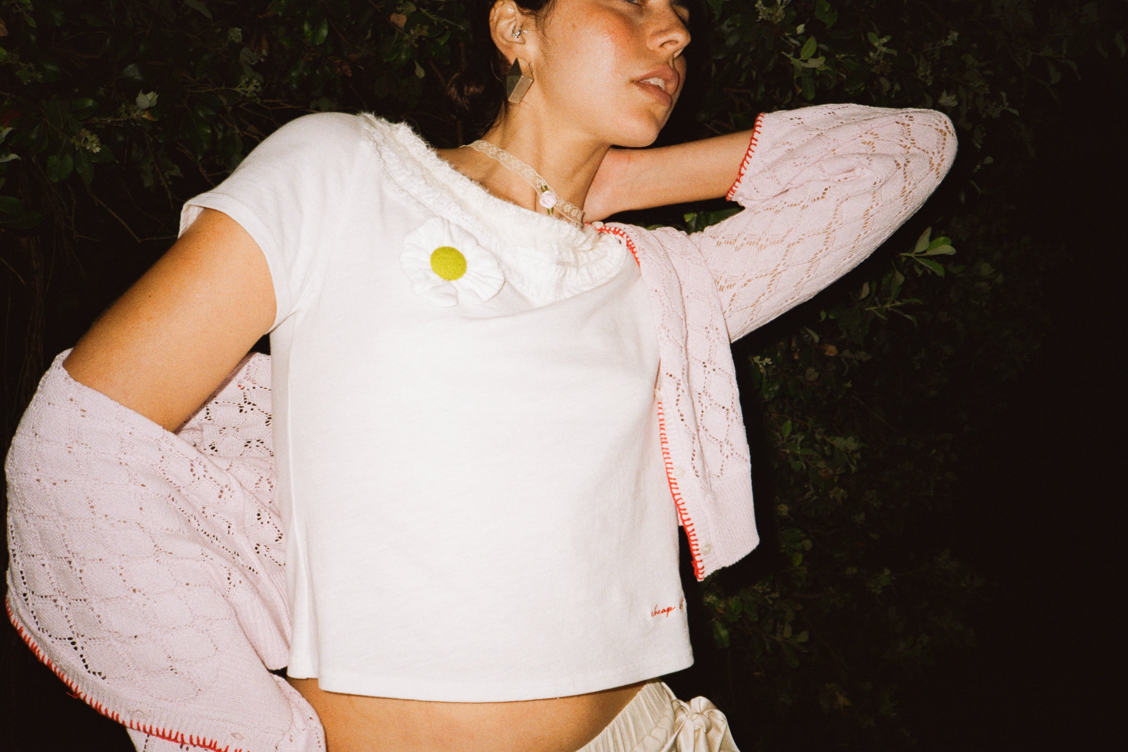 Flower Ruffle T-shirt