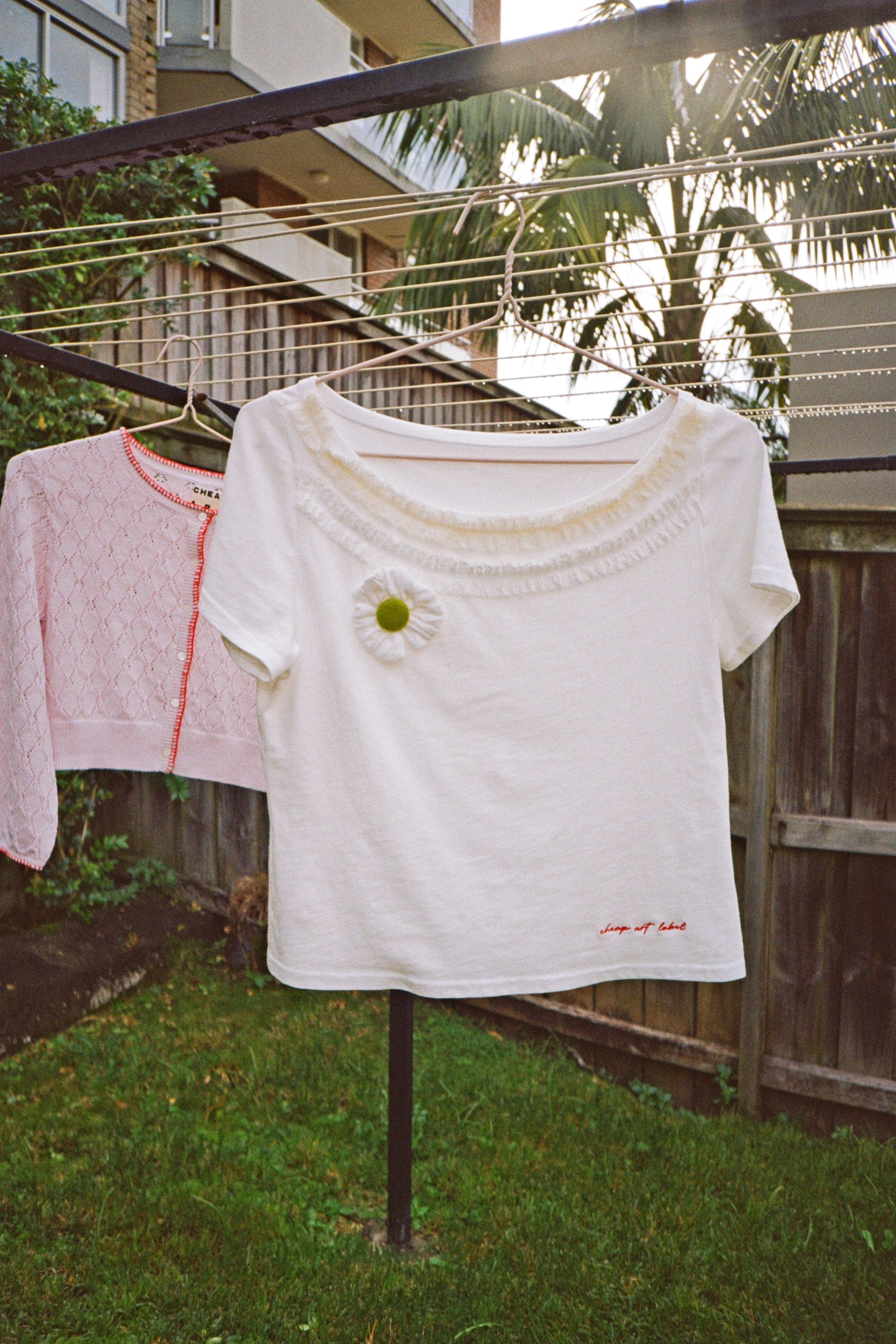 Flower Ruffle T-shirt