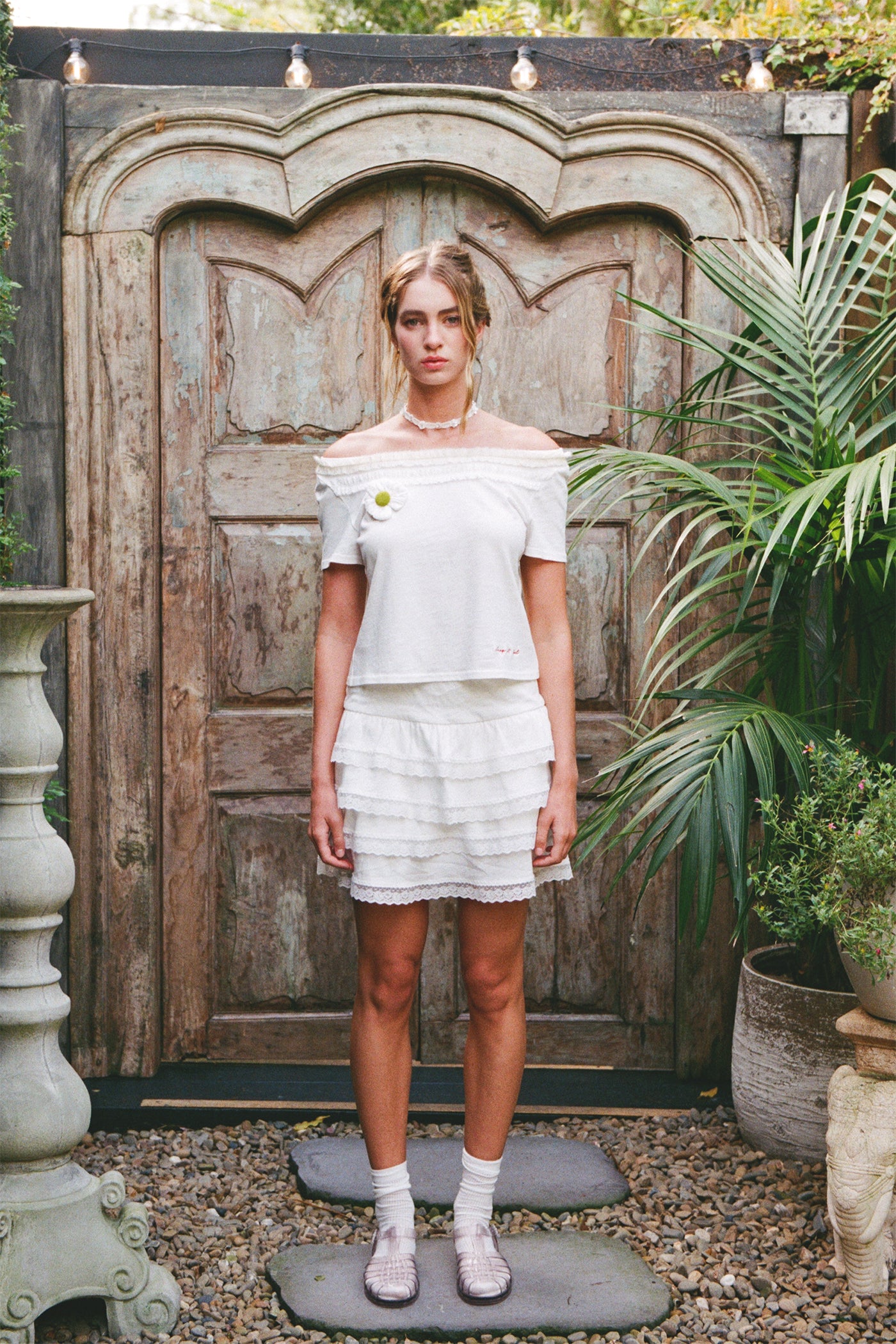 Ruffle Lace Skirt