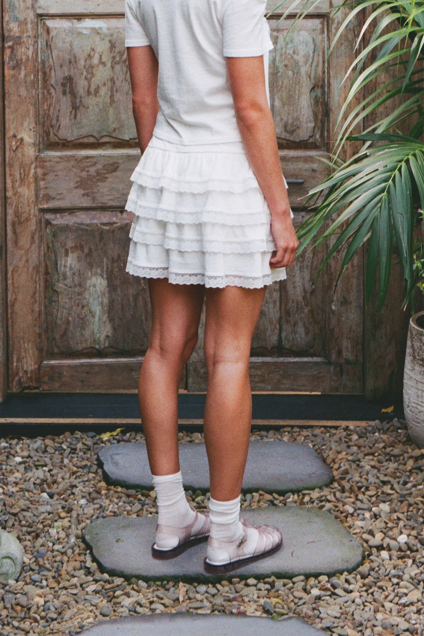 Ruffle Lace Skirt
