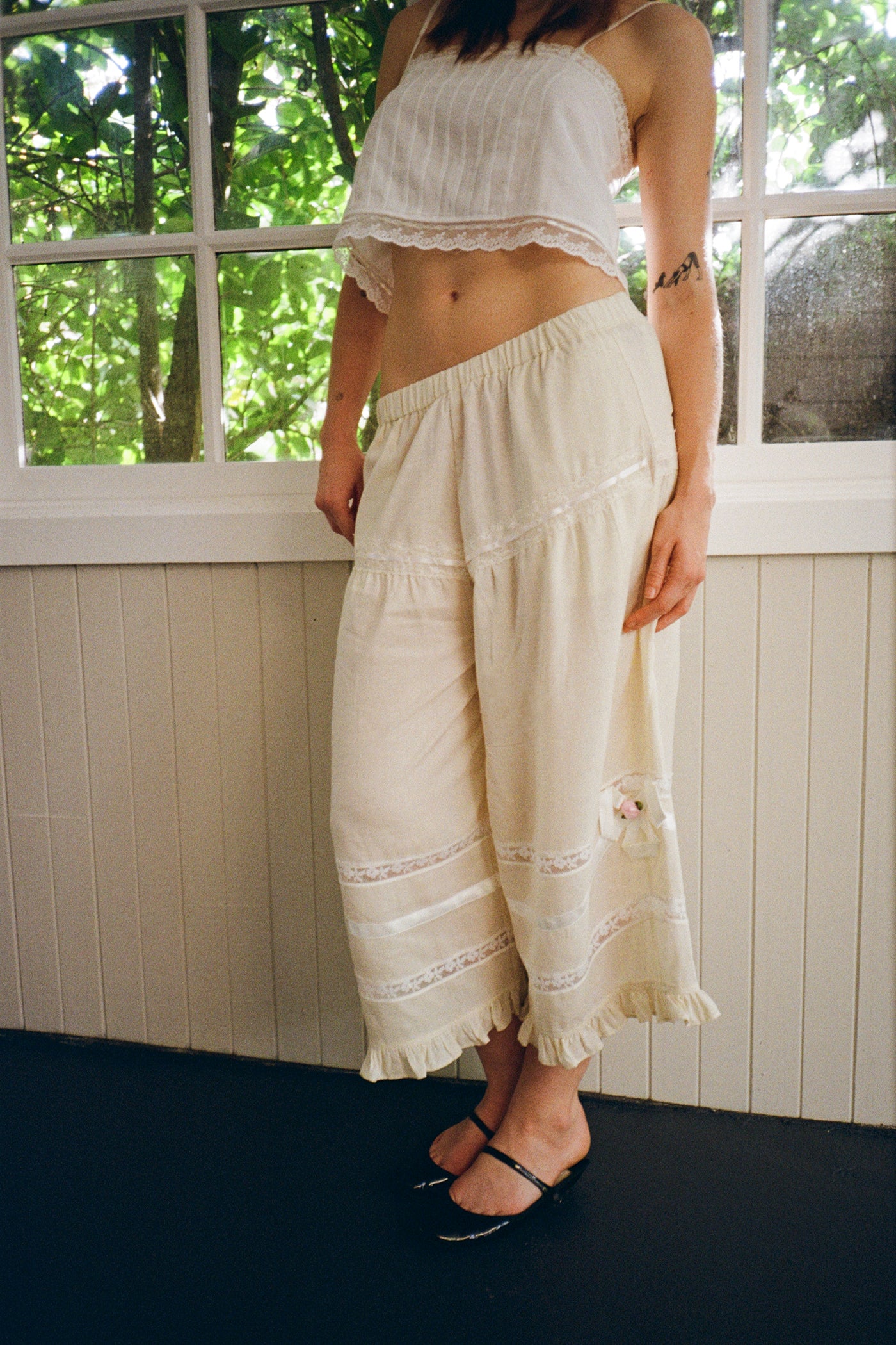 Lace Cropped Bloomer