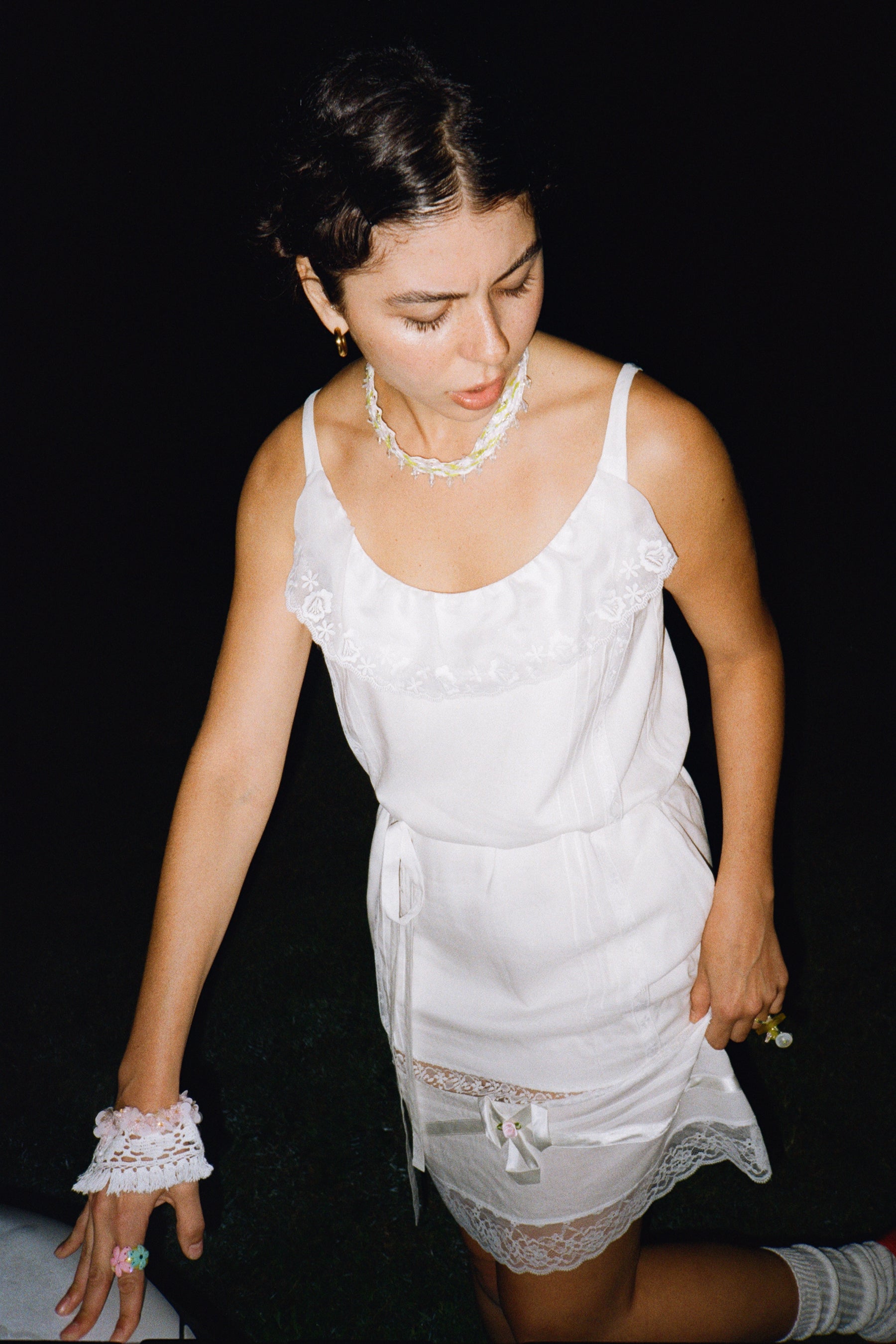 Floral Lace Slip Dress