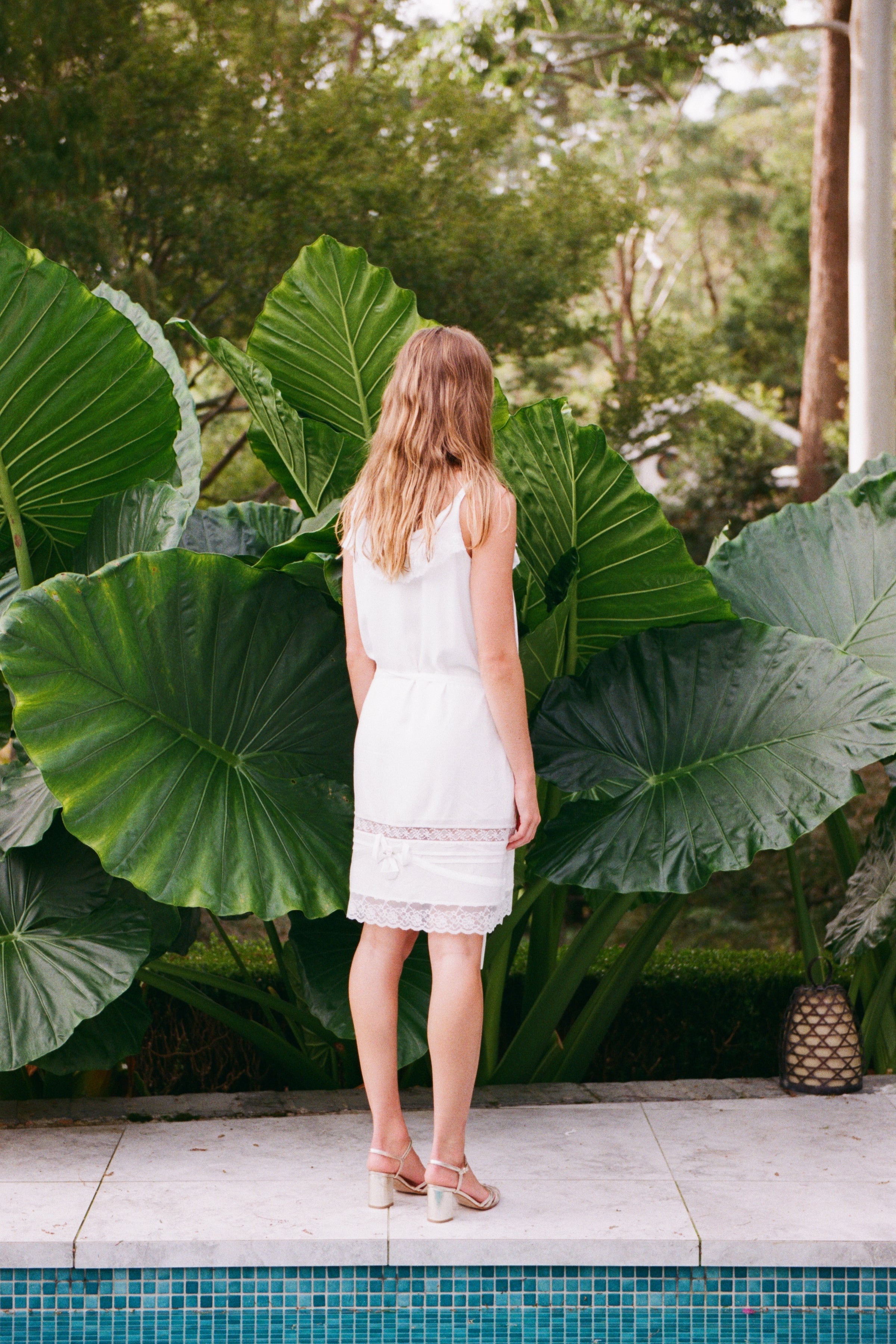 Floral Lace Slip Dress