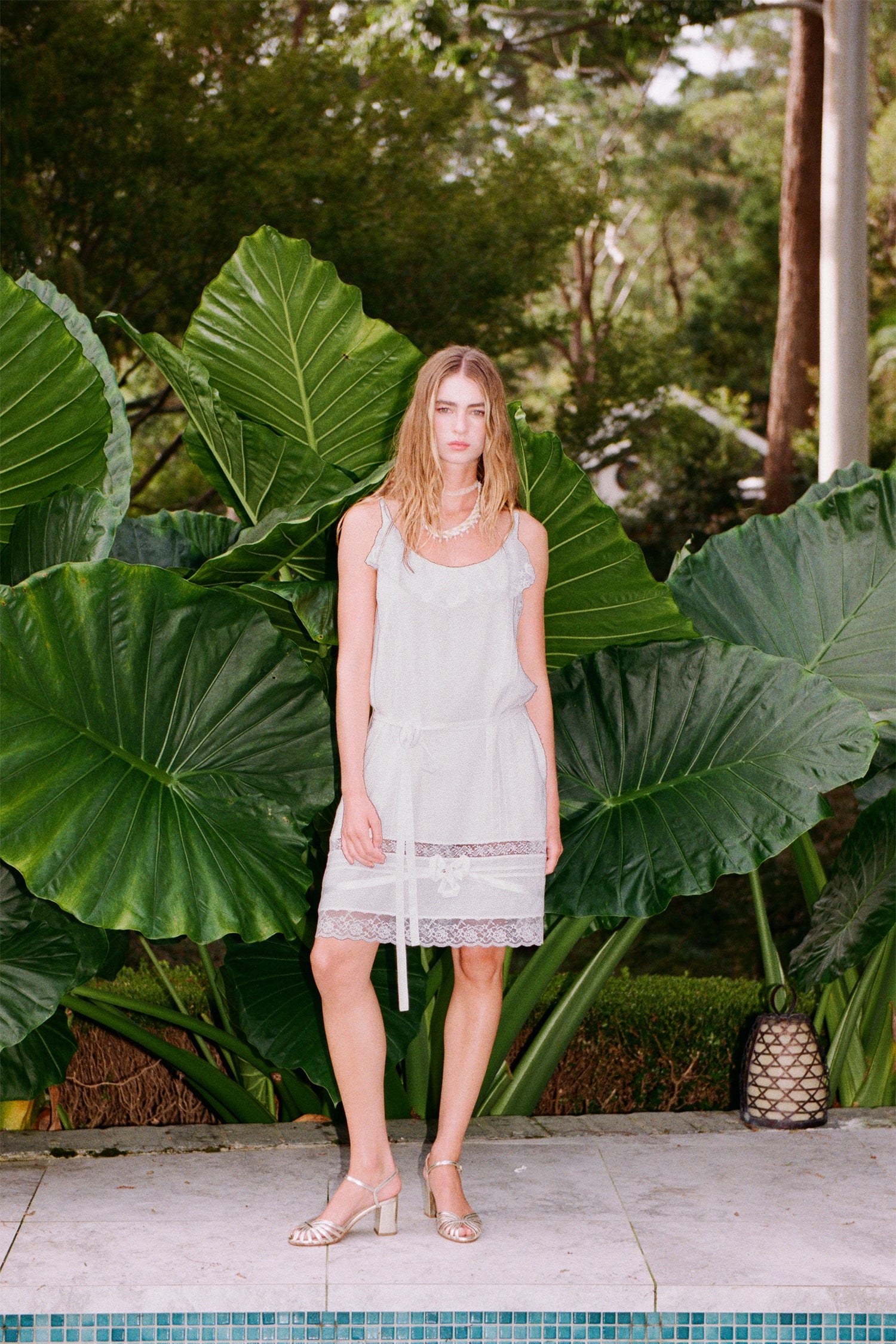 Floral Lace Slip Dress