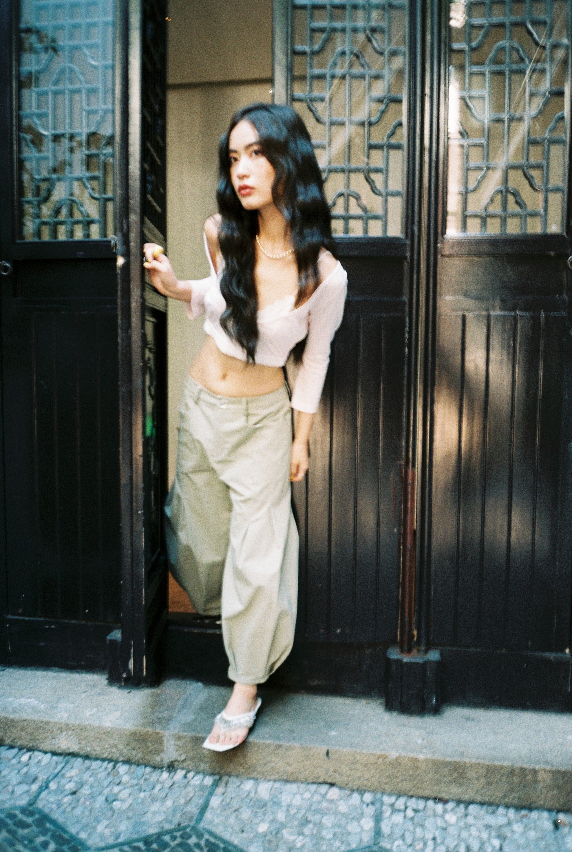 Bloomer Trousers-Khaki Green