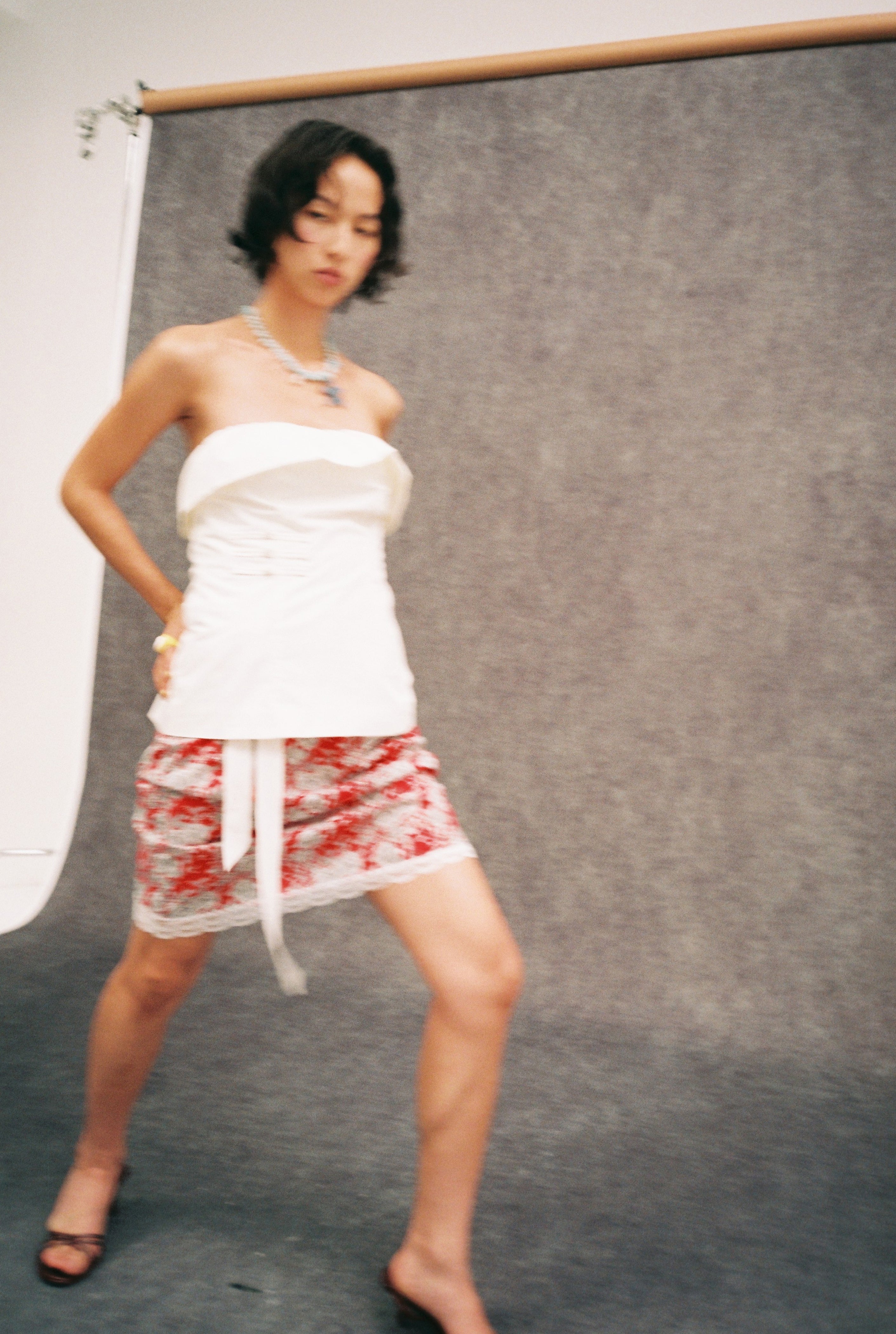 Lace Drawstring Skirt