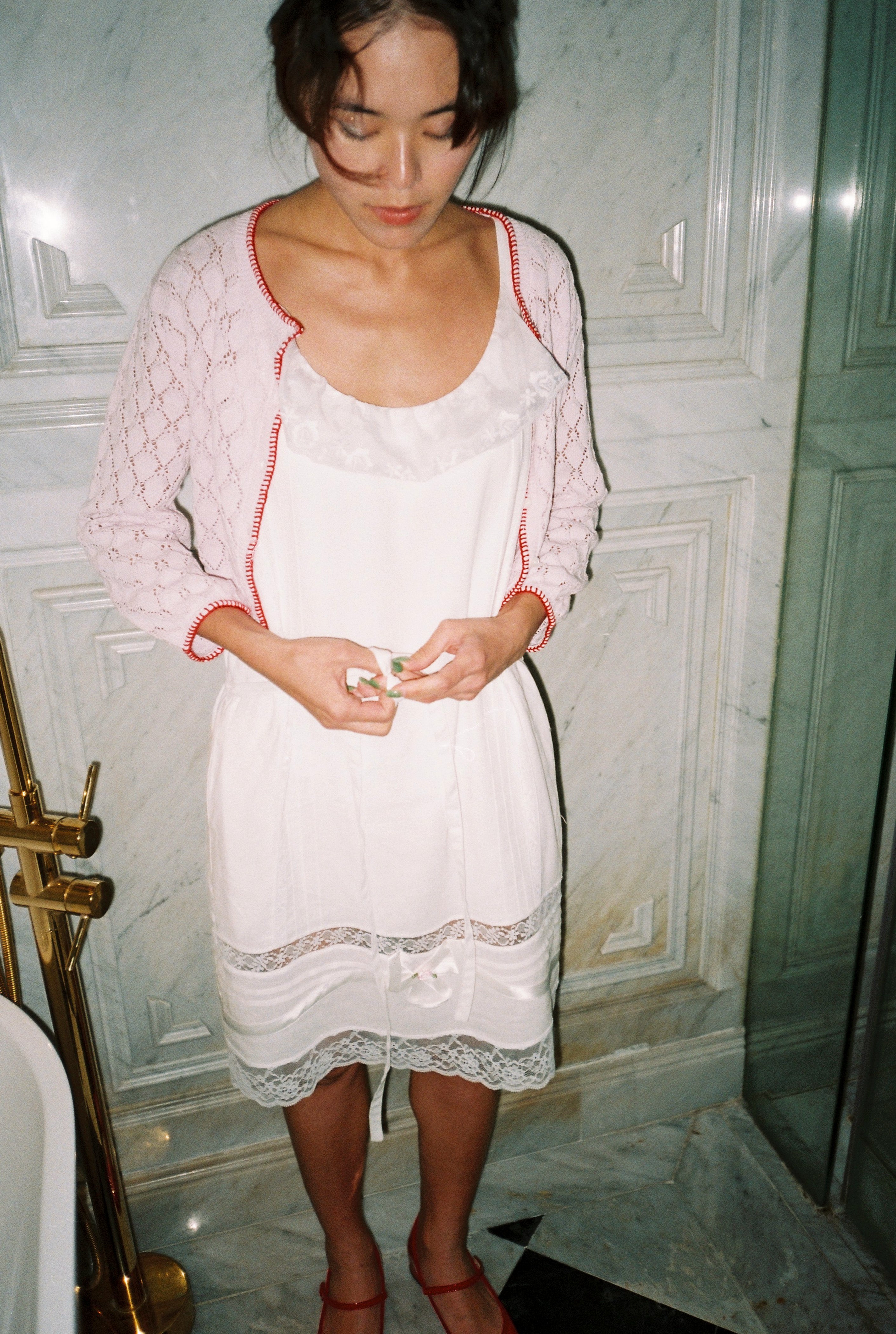 Floral Lace Slip Dress