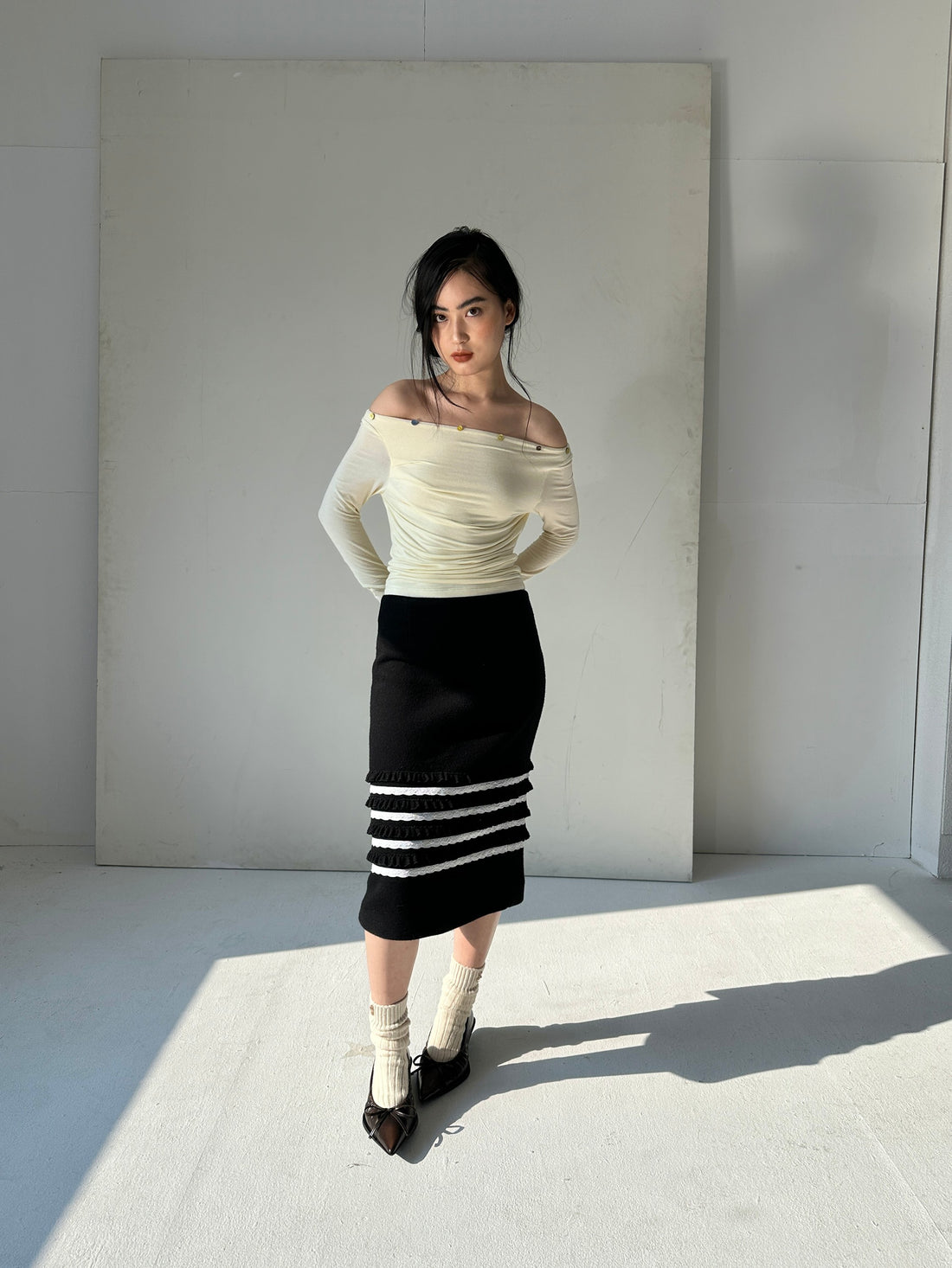 Oversized Lace Hoody - yellow