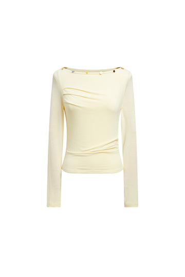 Oversized Lace Hoody - yellow