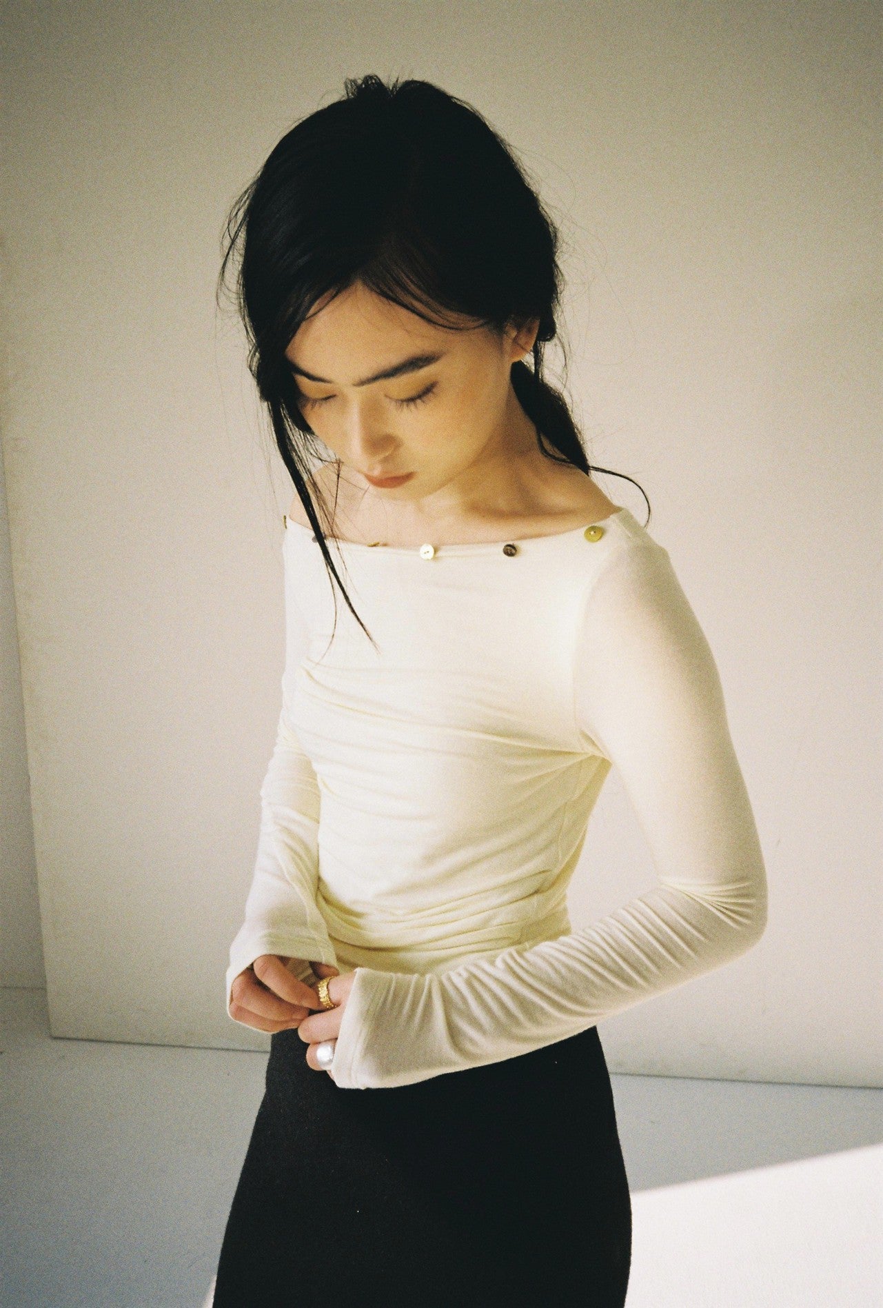 Oversized Lace Hoody - yellow