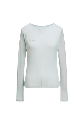 Boat Neck Top - Blue Gray