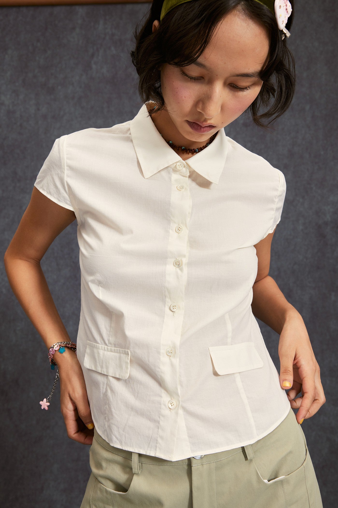 Short Sleeve Shirt-Butter
