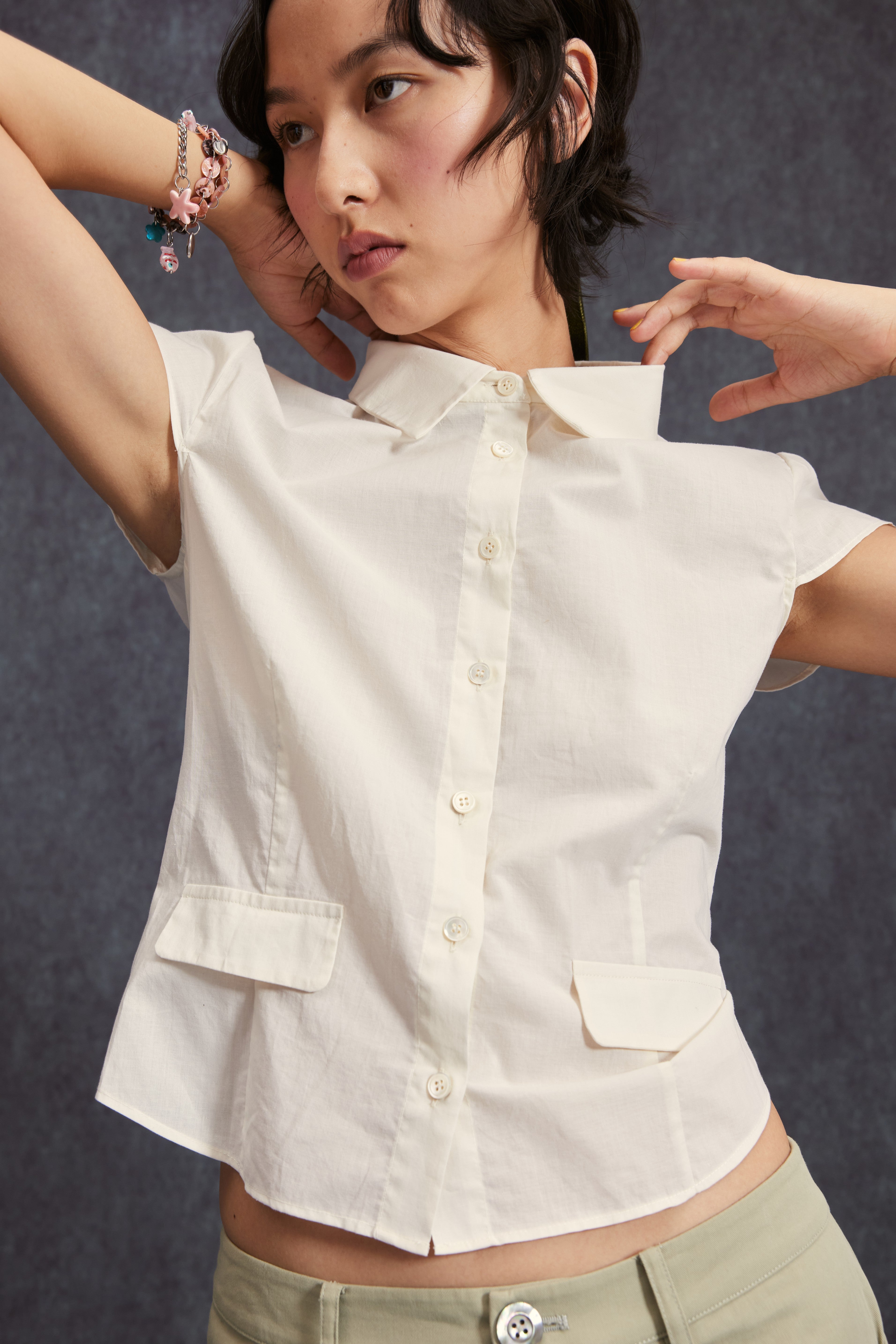 Short Sleeve Shirt-Butter