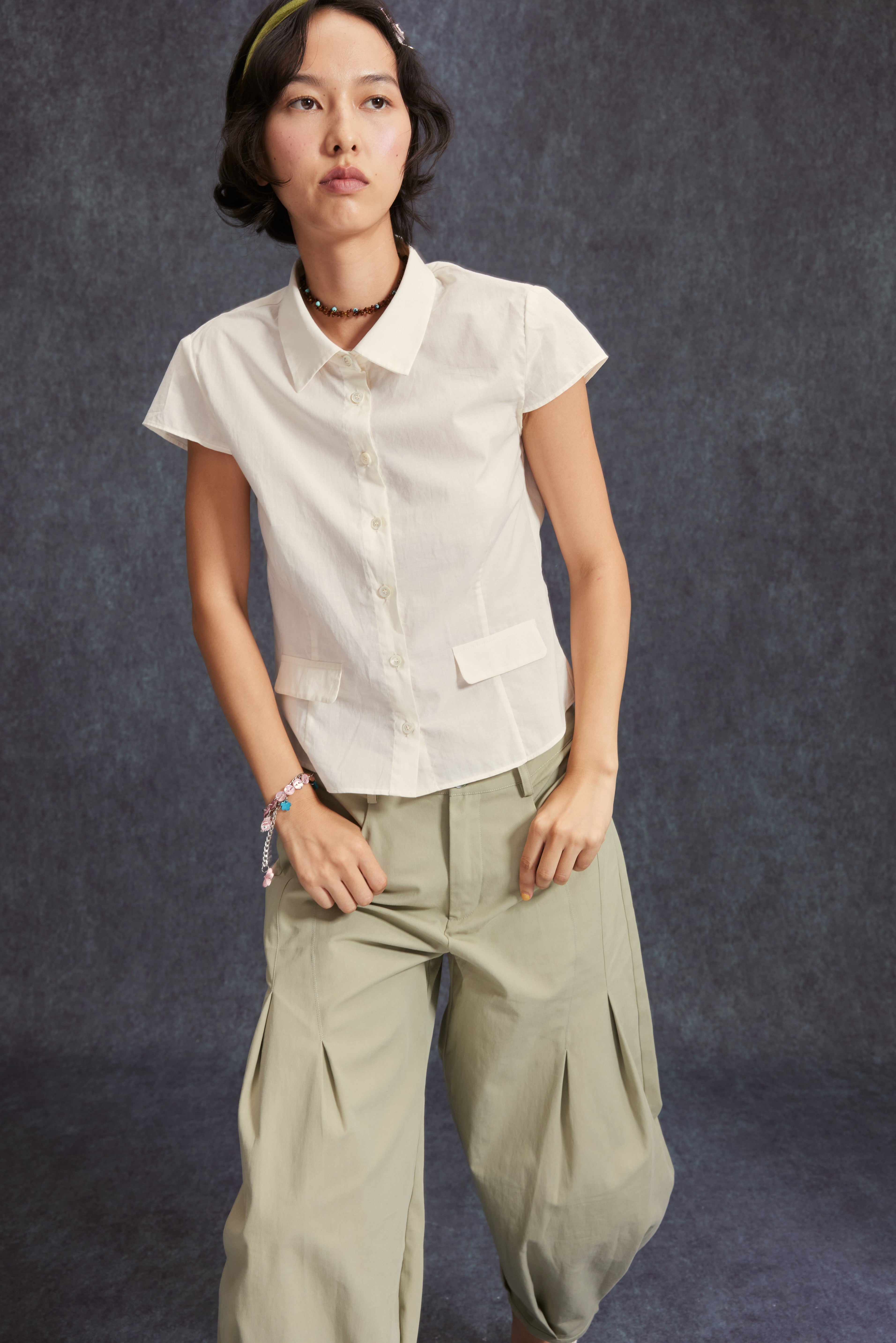 Short Sleeve Shirt-Butter