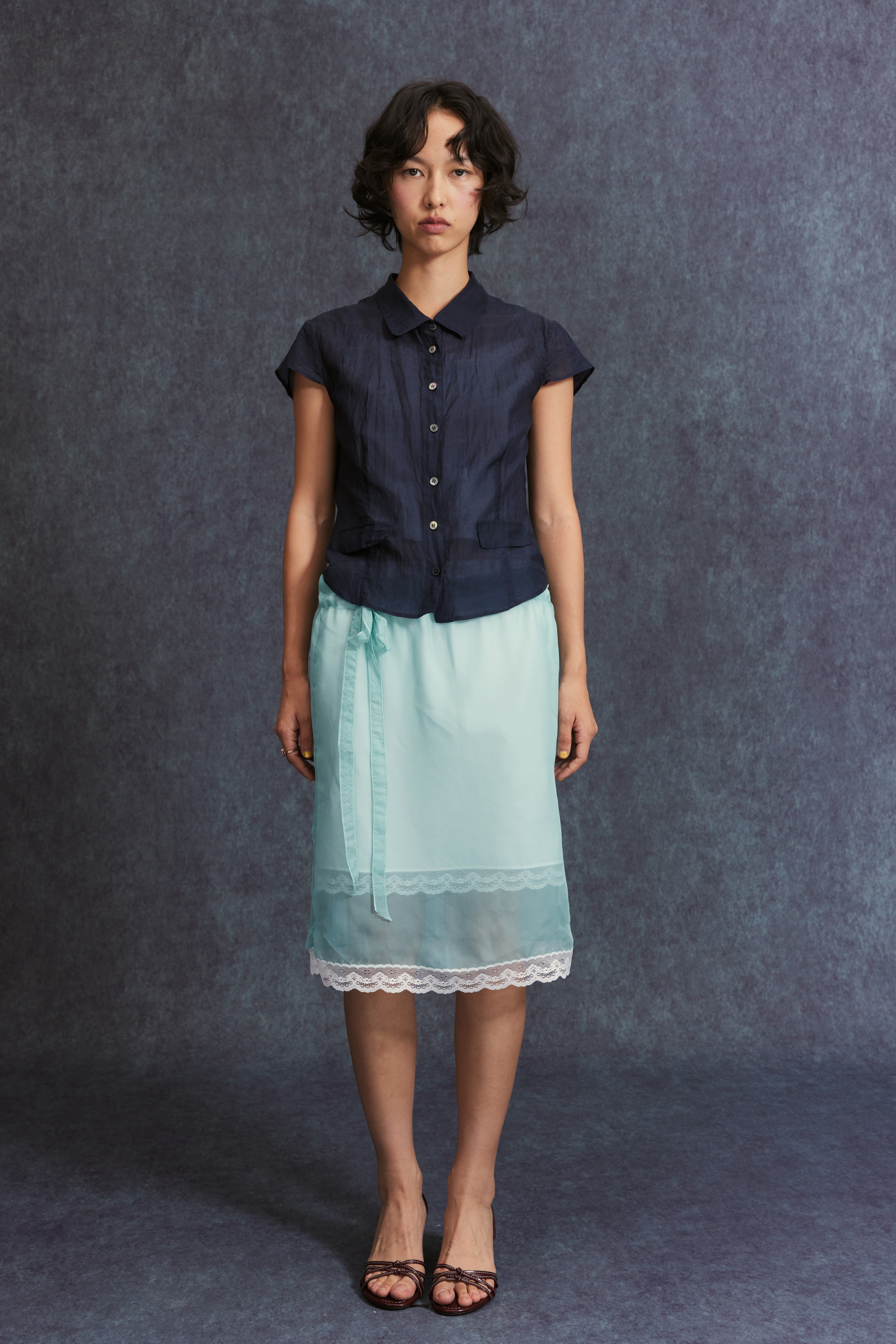 Short Sleeve Shirt-Navy