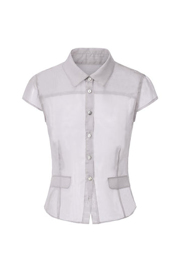 Short Sleeve Shirt-Grey