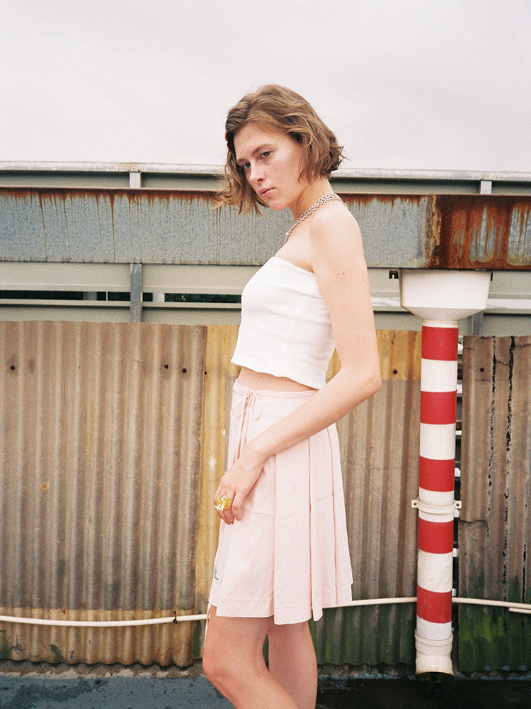 Stretchy Tube Top-White