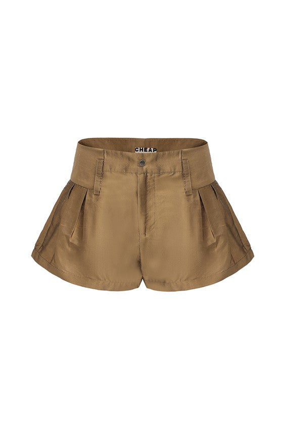 Mini Shorts-Gold